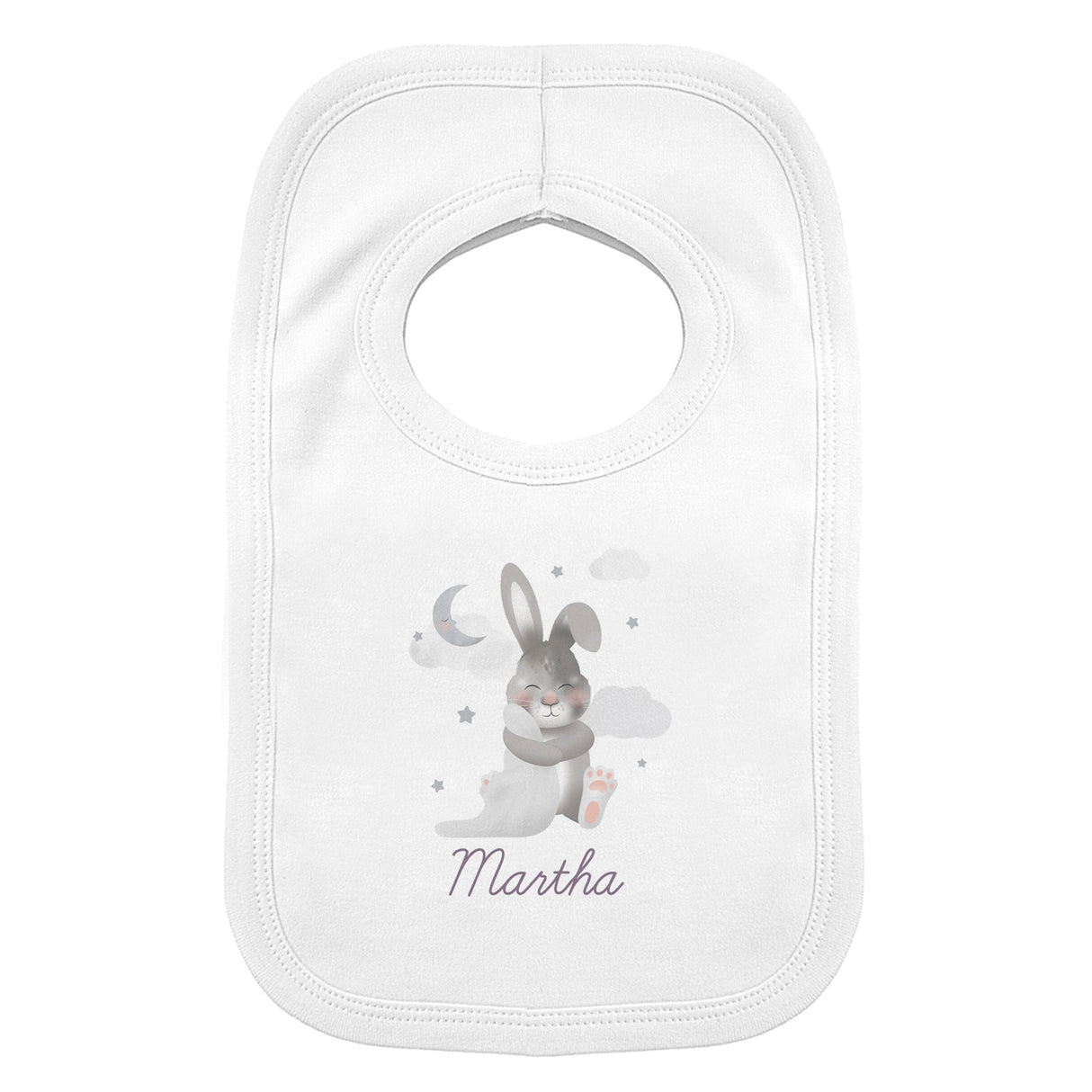 Personalised Baby Bunny Bib: 2 - Baby Clothing By Gift Moments