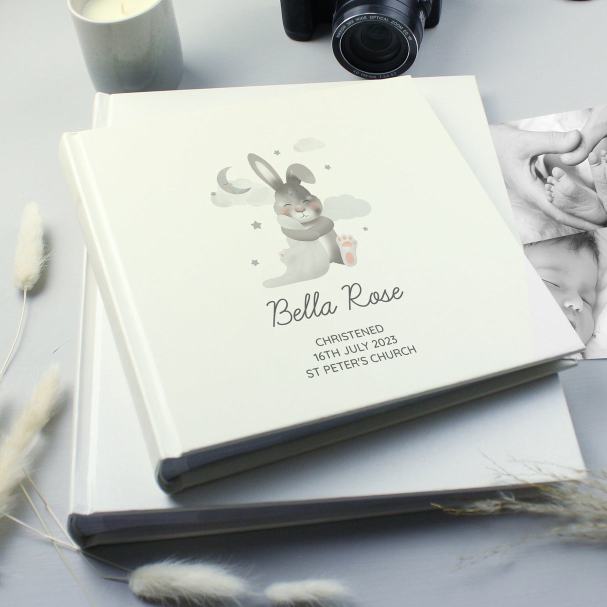 Personalised Baby Bunny Square Photo Album - Shop Photo Albums At Gift Moments - 3