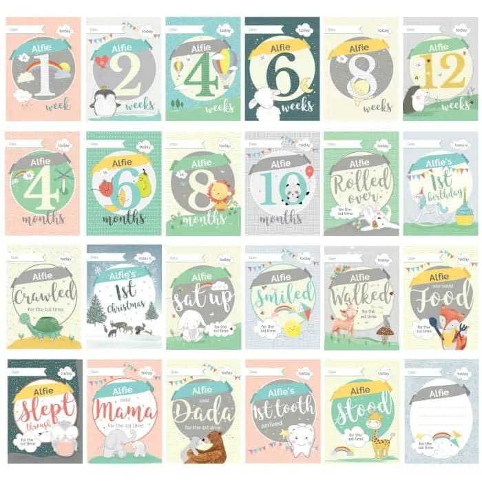 Personalised Baby Cards: For Milestone Moments: 4 - Keepsakes By Gift Moments