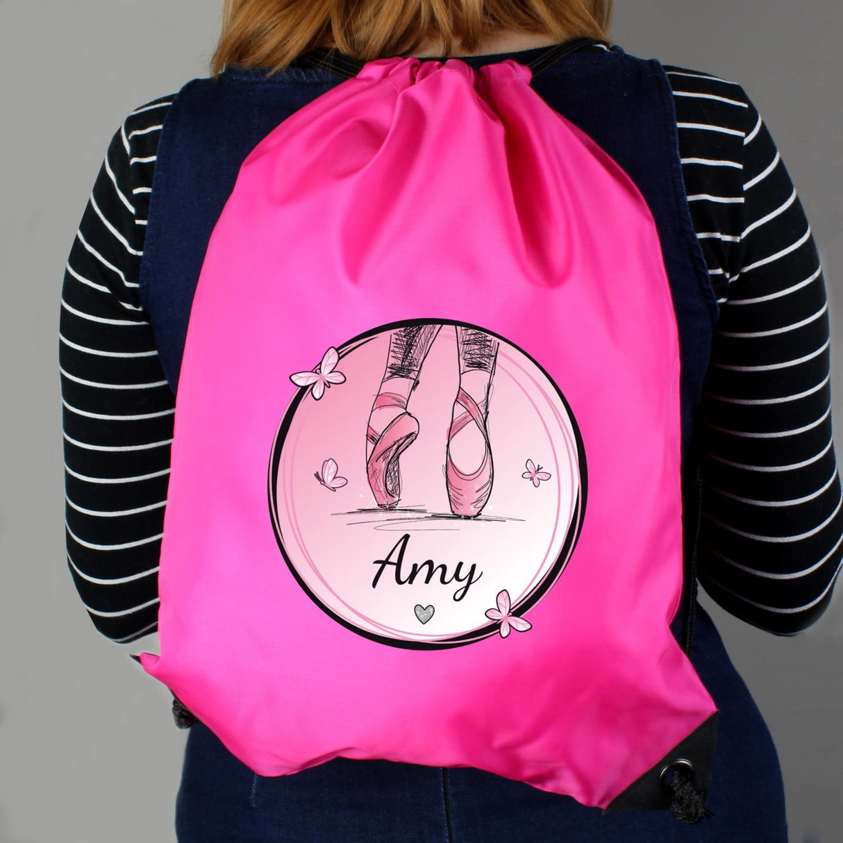 Personalised Ballet Pink Kit Bag - Shop Kids Bags At Gift Moments - 2