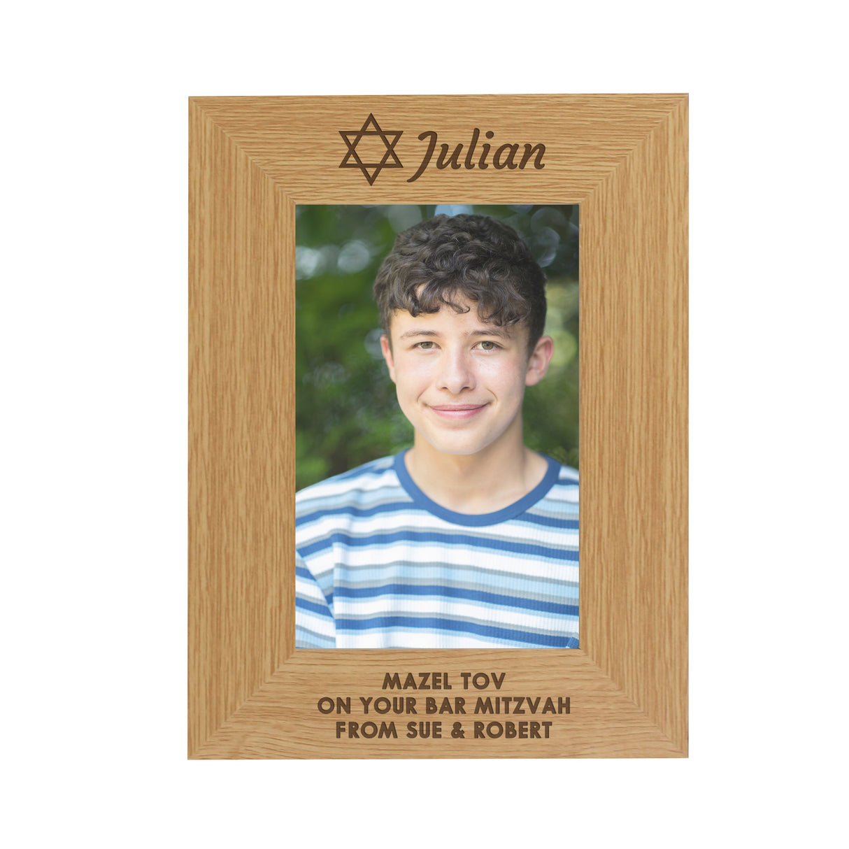 Personalised Bar and Bat Mitzvah 6x4 Portrait Frame: 5 - Photo Frames By Gift Moments
