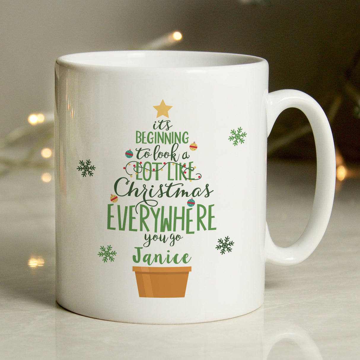 Personalised Its Beginning To Look A Lot Like Xmas Mug: 2 - Mugs By Gift Moments