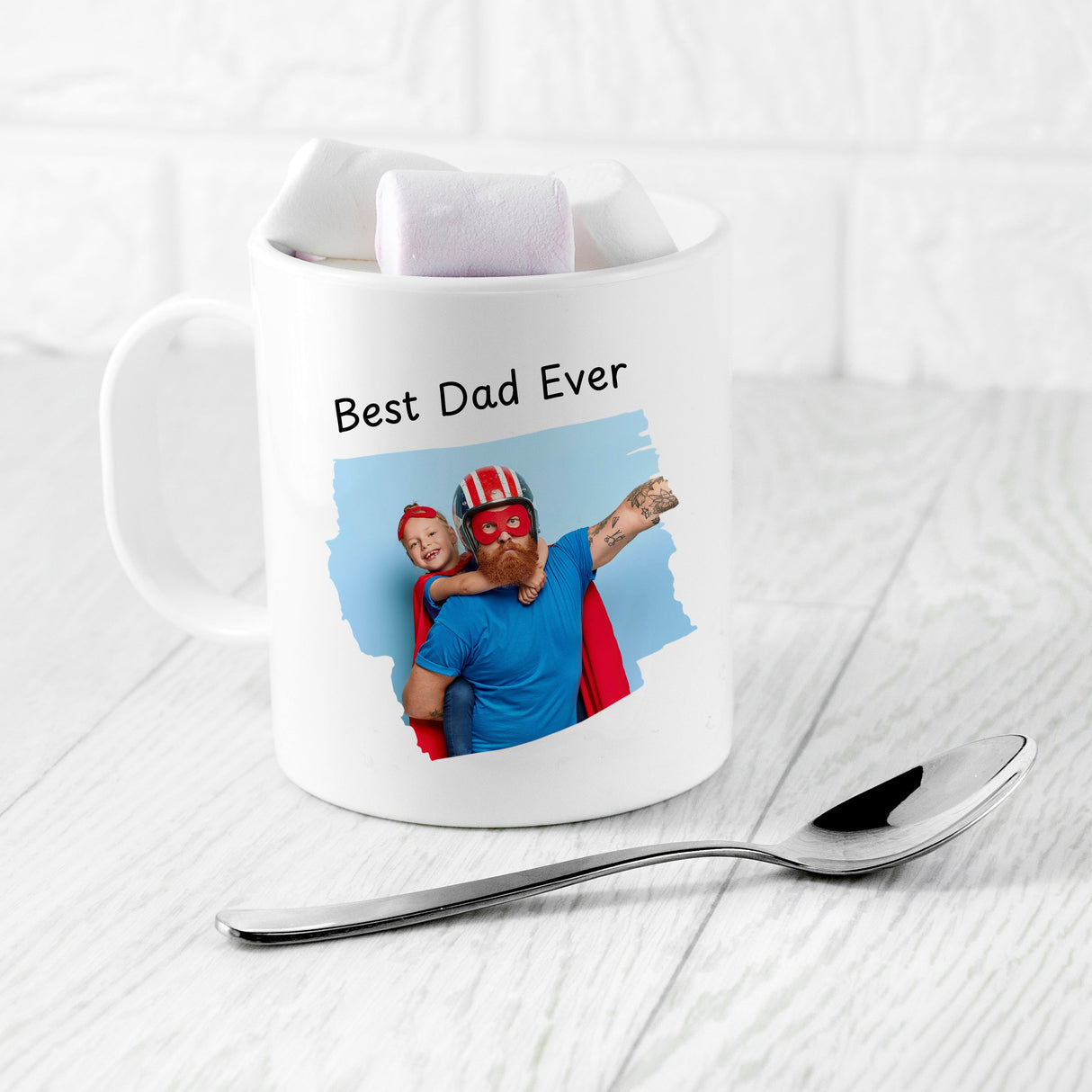 Personalised Best Dad Photo Polymer Mug: 1 - Mugs By Gift Moments