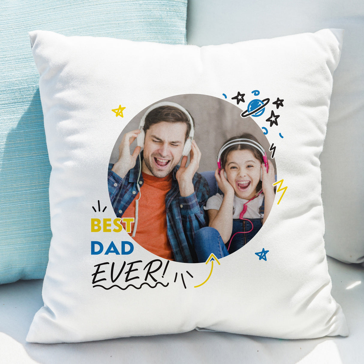 Personalised Best Ever Photo Upload Cushion: 1 - Cushions By Gift Moments