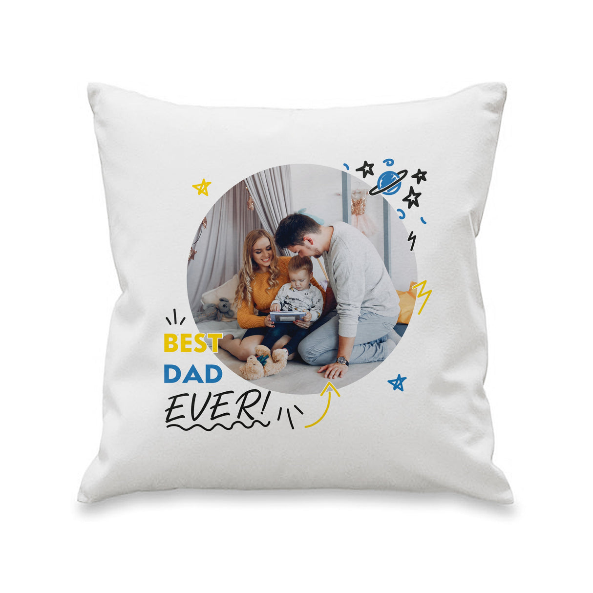Personalised Best Ever Photo Upload Cushion: 4 - Cushions By Gift Moments