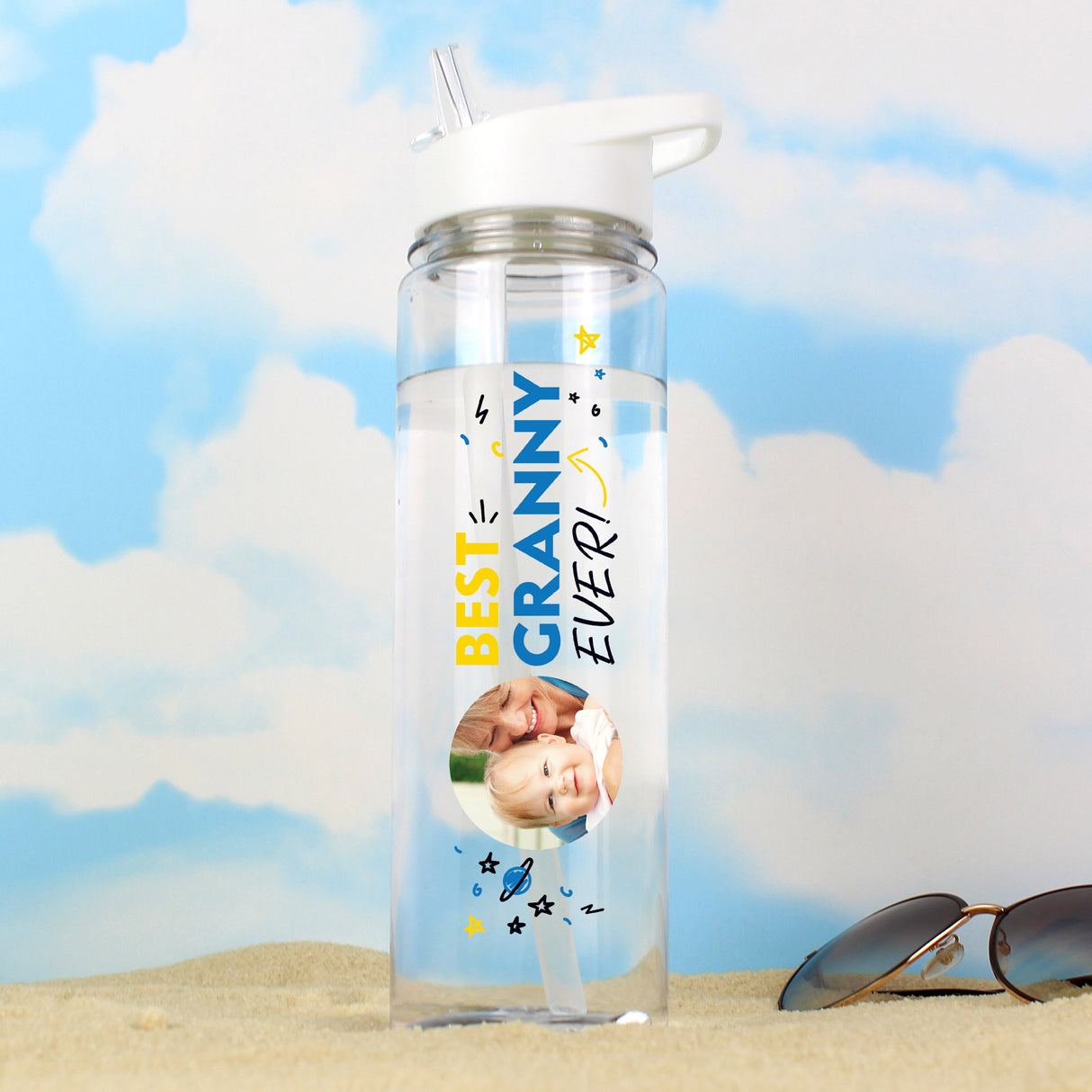 Personalised Best Ever Photo Upload Water Bottle: 2 - Water Bottles By Gift Moments