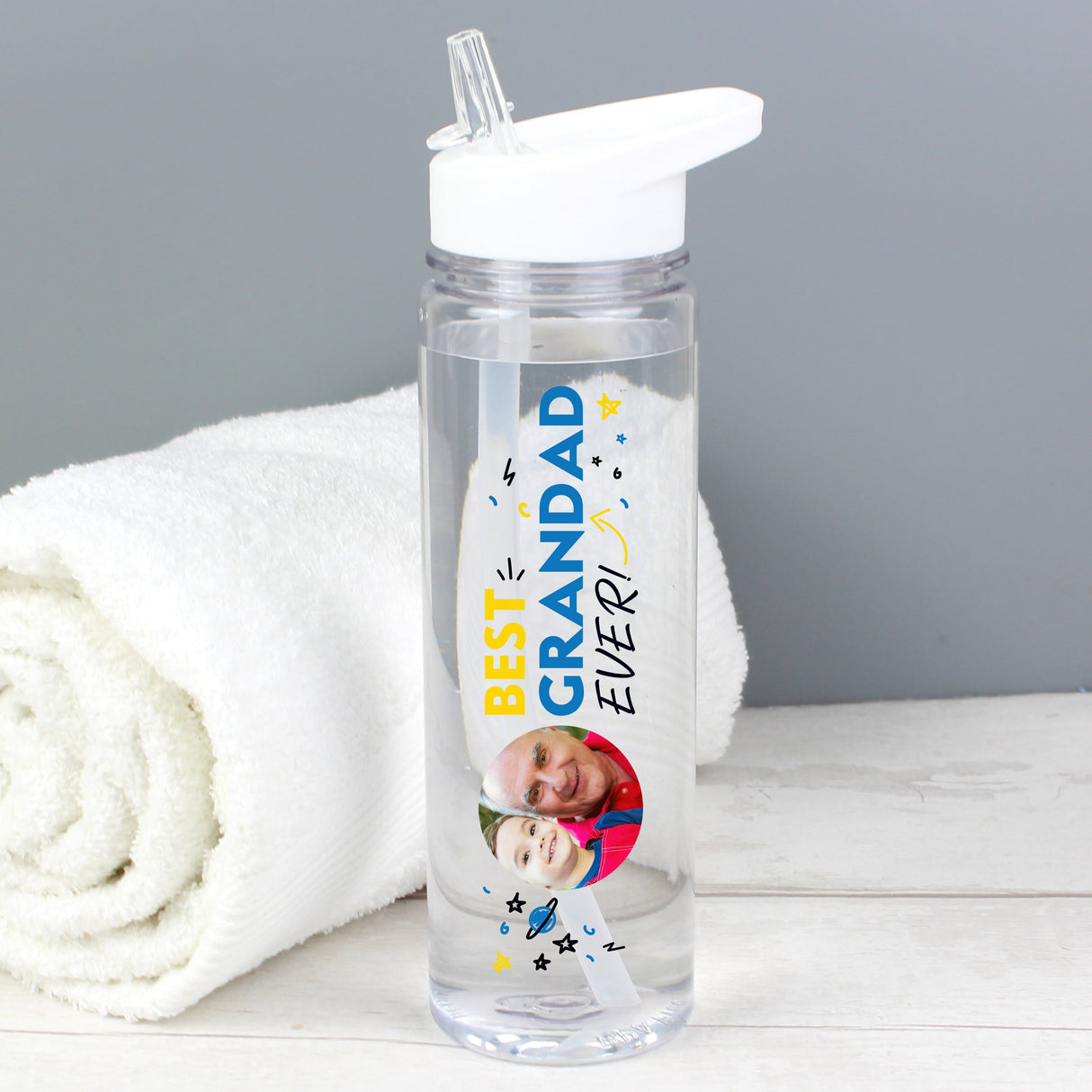 Personalised Best Ever Photo Upload Water Bottle: 3 - Water Bottles By Gift Moments