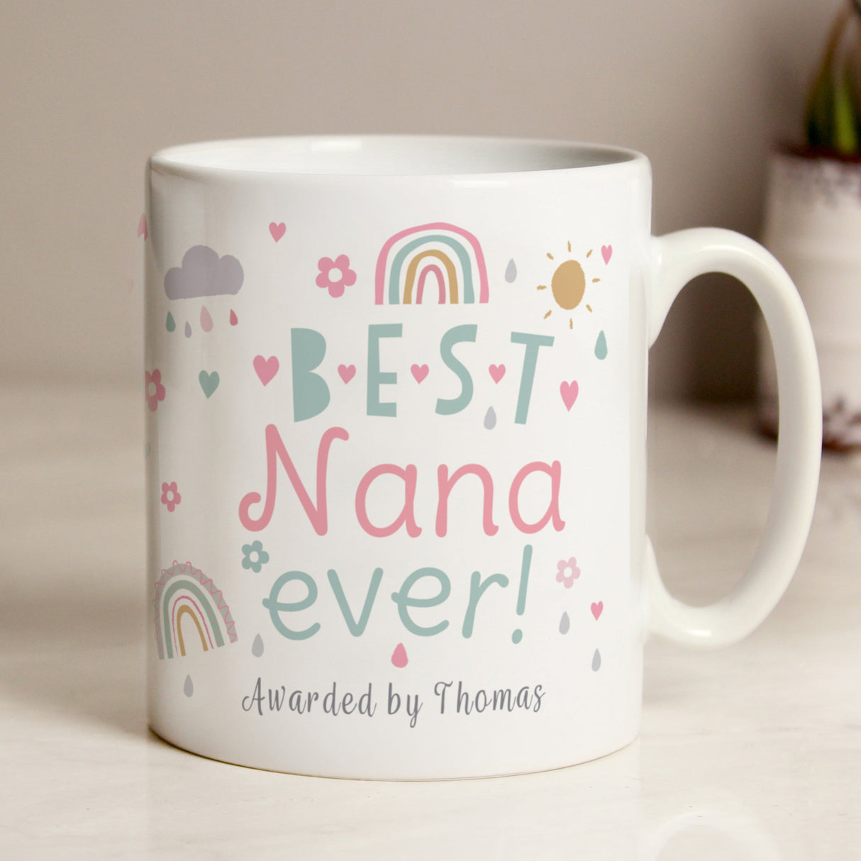 Personalised Best Ever Rainbows & Sunshine Mug: 6 - Mugs By Gift Moments