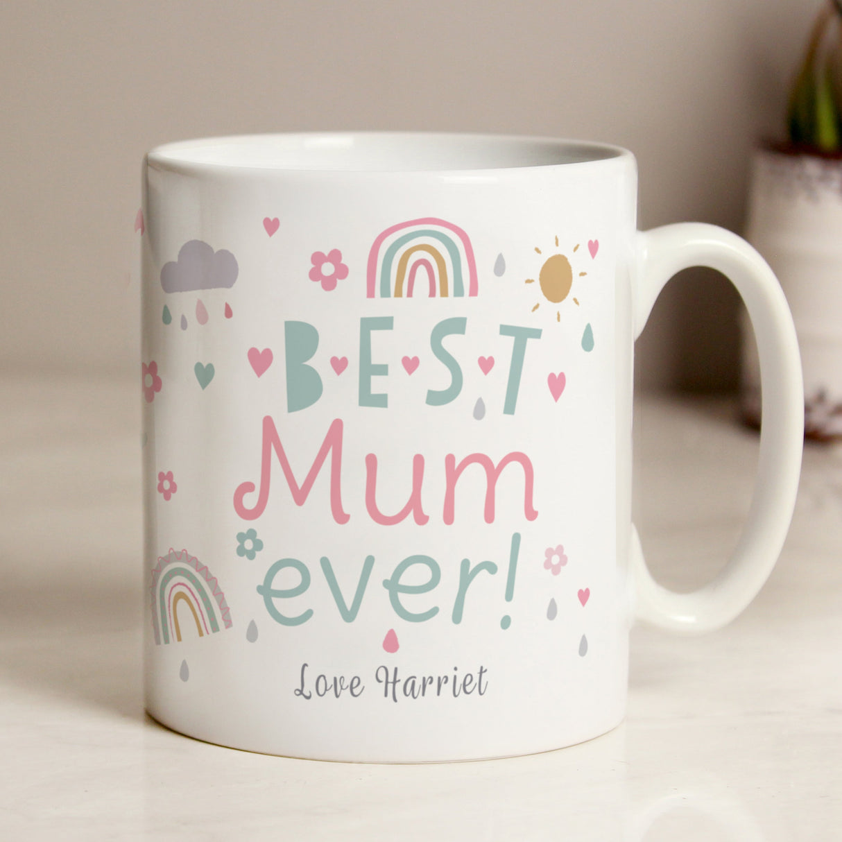 Personalised Best Ever Rainbows & Sunshine Mug: 2 - Mugs By Gift Moments