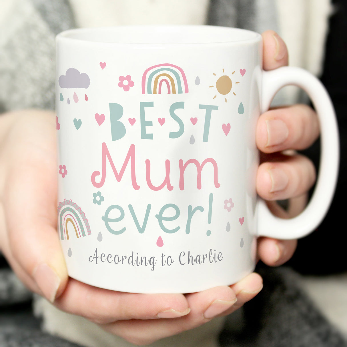 Personalised Best Ever Rainbows & Sunshine Mug: 1 - Mugs By Gift Moments