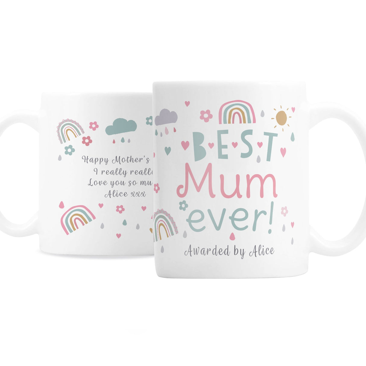 Personalised Best Ever Rainbows & Sunshine Mug: 5 - Mugs By Gift Moments