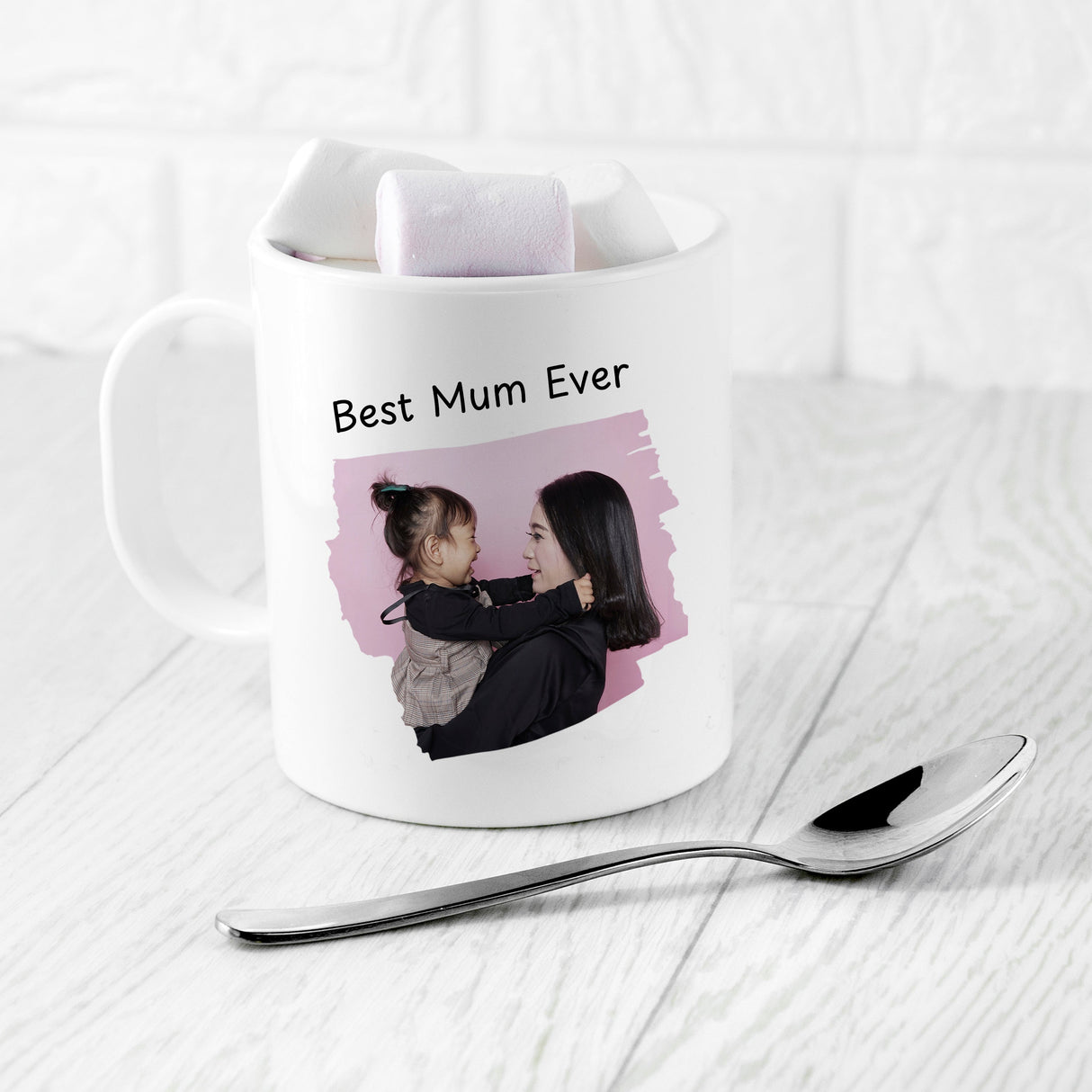 Personalised Best Mum Photo Polymer Mug: 1 - Mugs By Gift Moments