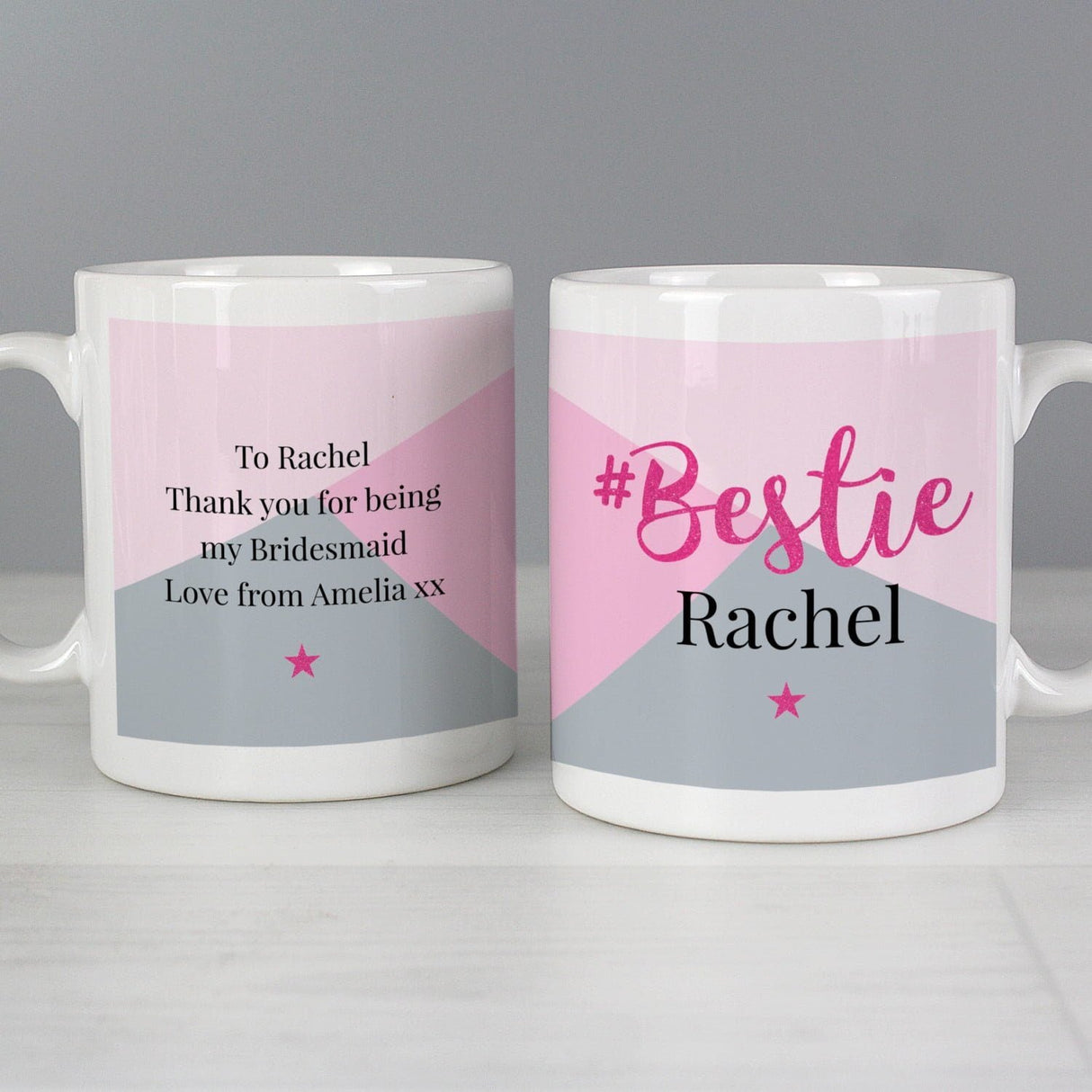 Personalised #Bestie Mug: 1 - Mugs By Gift Moments