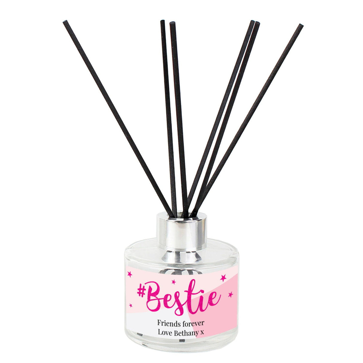 Personalised #Bestie Reed Diffuser: 3 - Reed Diffusers By Gift Moments