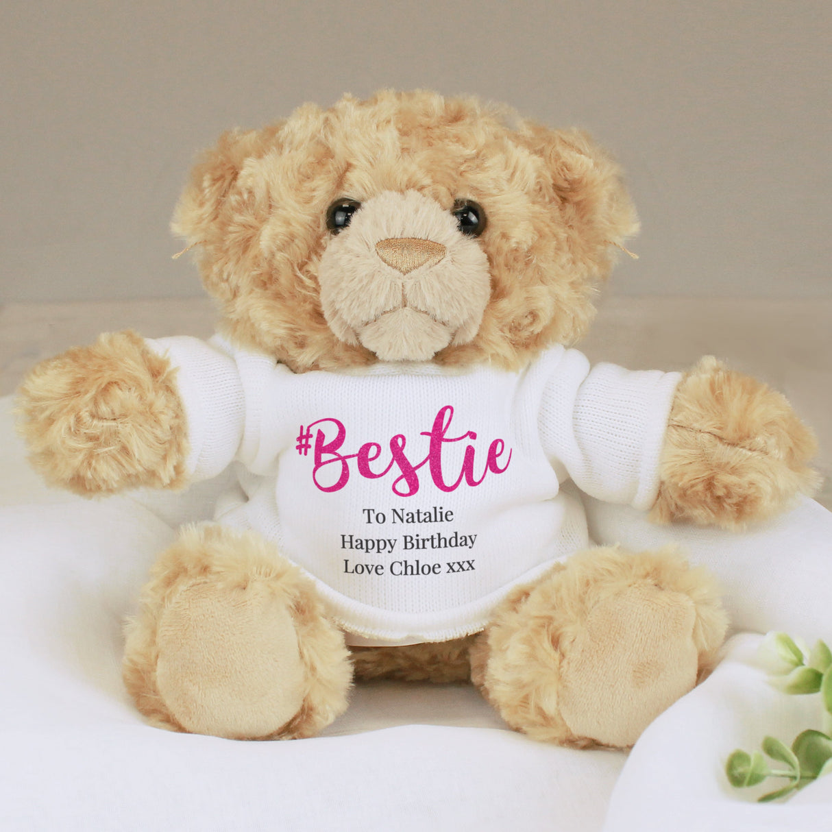 Personalised #Bestie Teddy Bear: 2 - Teddy Bears & Soft Toys By Gift Moments