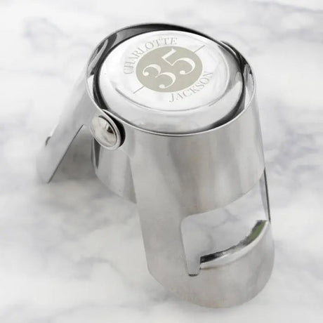 Personalised Big Number Bottle Stopper: 2 - Barware By Gift Moments