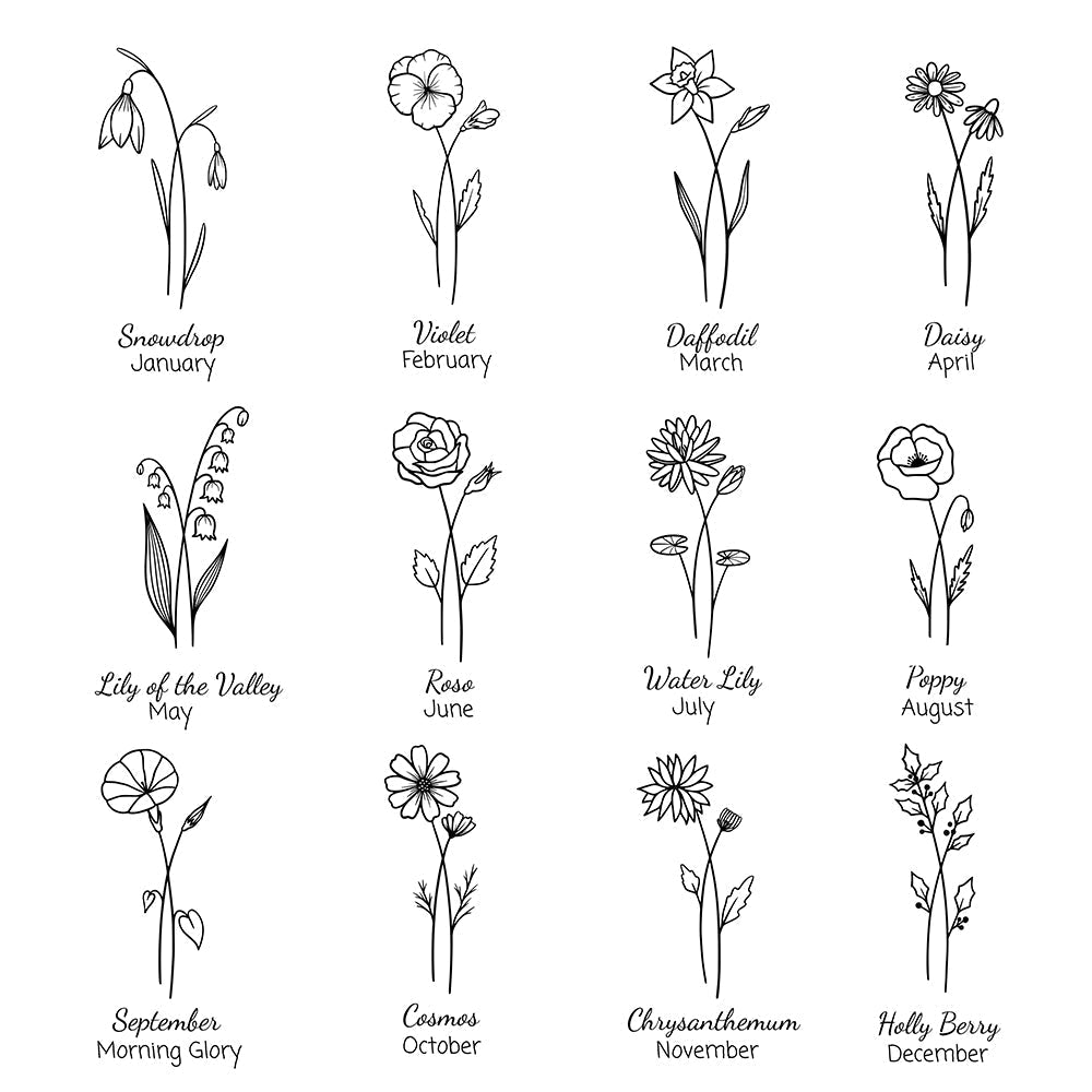 Personalised Birth Flower Swarovski Crystal Rose Gold Bracelets: 13 - Bracelets By Gift Moments