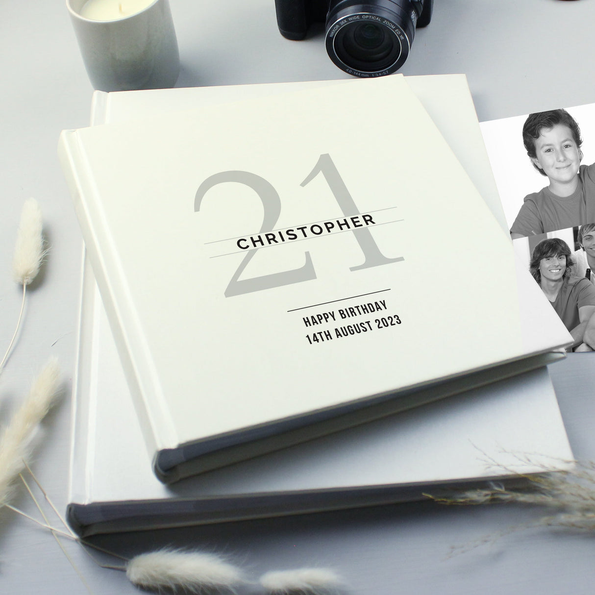 Personalised Birthday Square Photo Album - Shop Photo Albums At Gift Moments - 1
