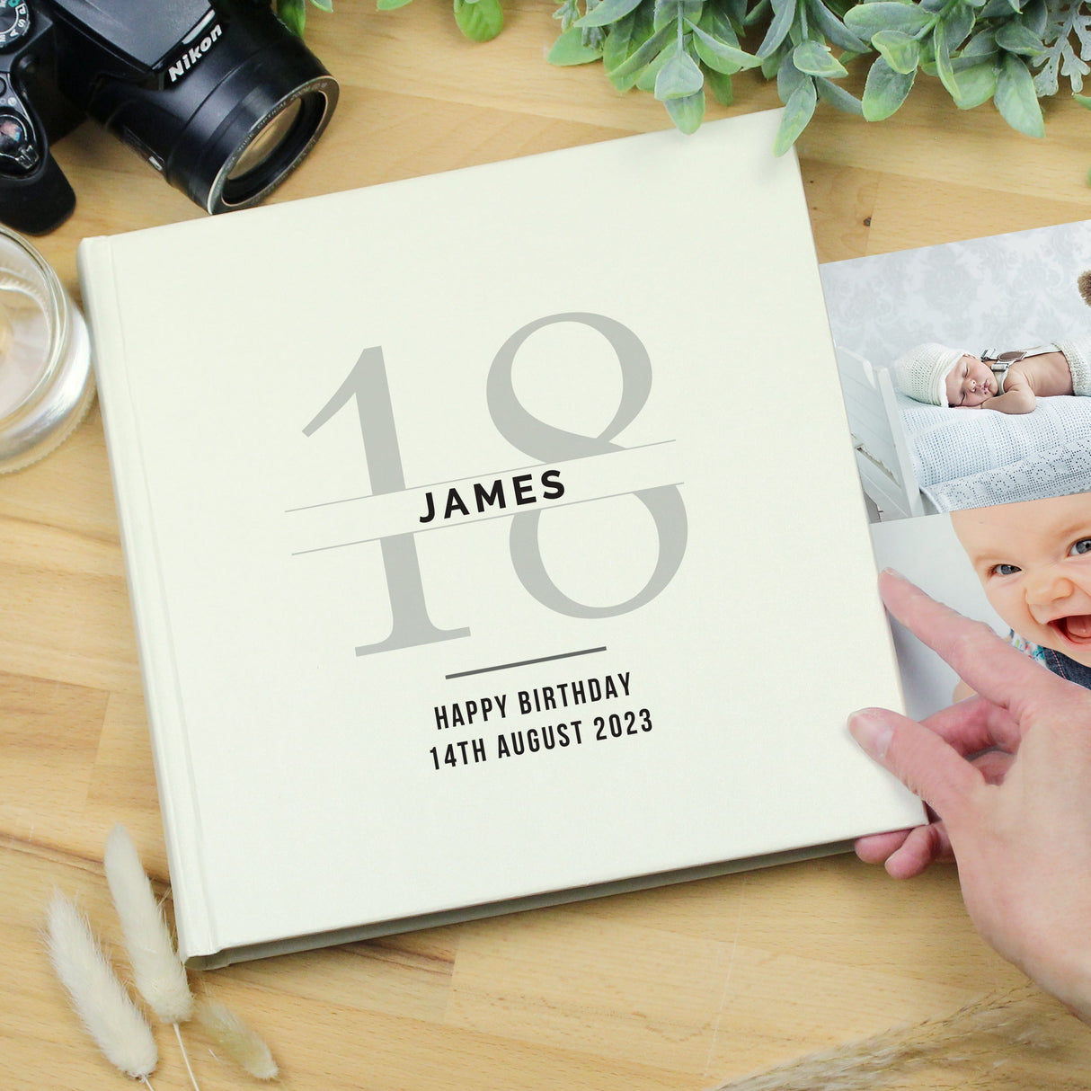 Personalised Birthday Square Photo Album - Shop Photo Albums At Gift Moments - 2