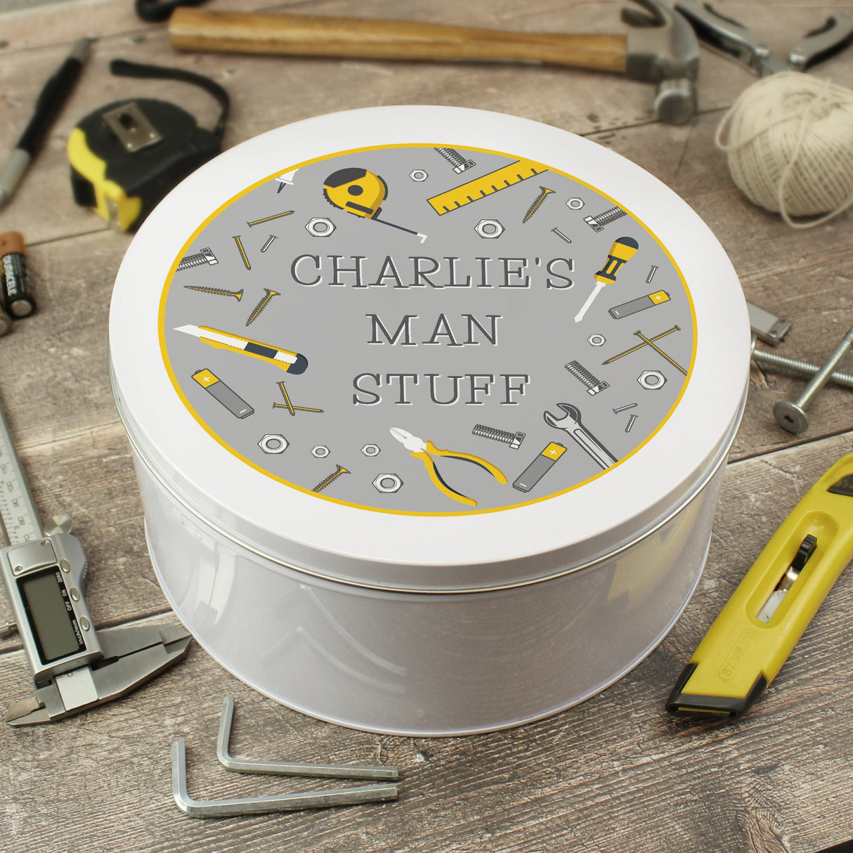 Personalised Bits & Bobs Metal Tin: 1 - Storage By Gift Moments