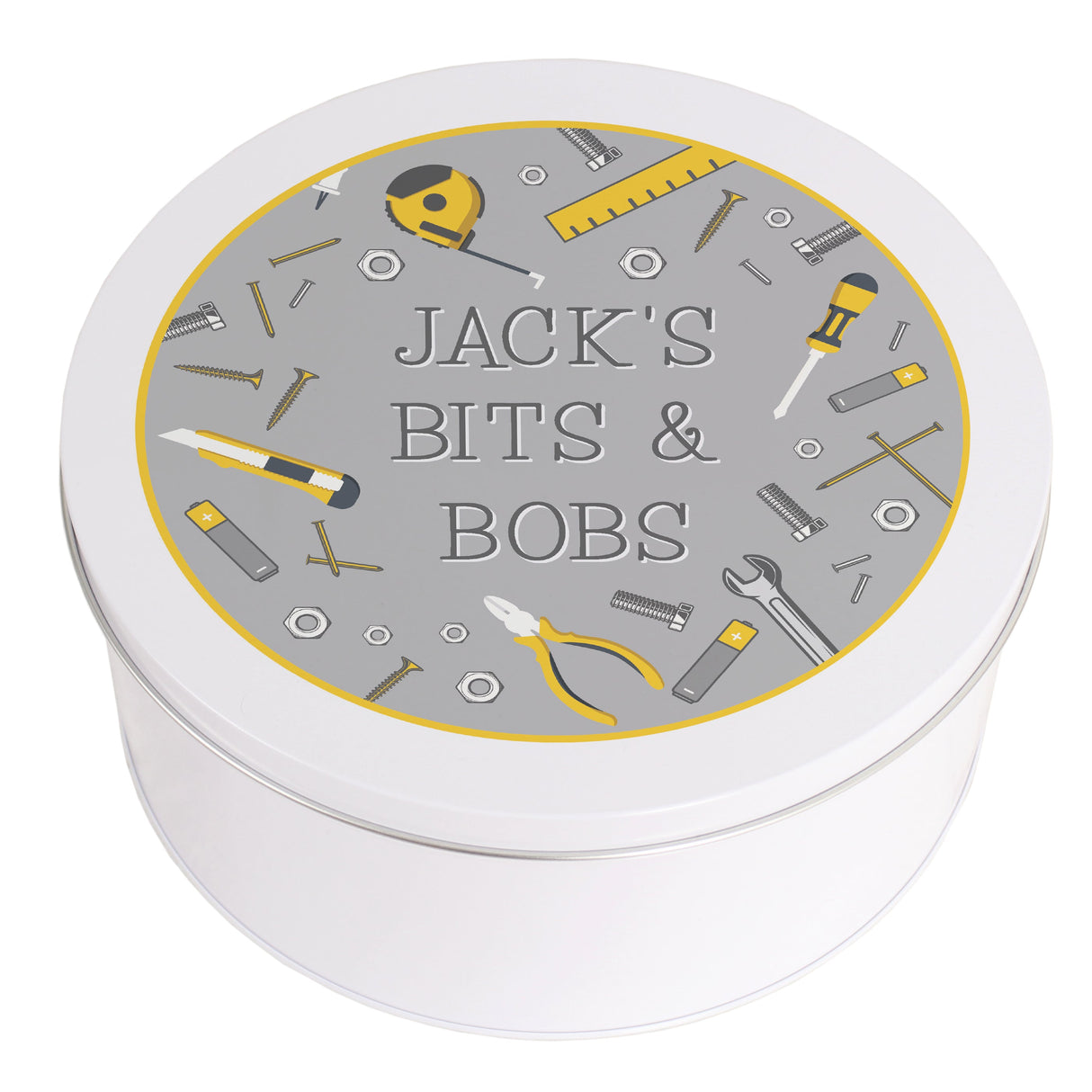Personalised Bits & Bobs Metal Tin: 5 - Storage By Gift Moments
