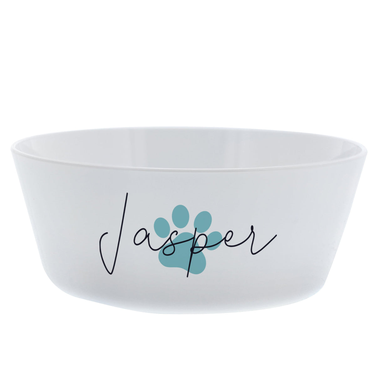 Personalised Blue Pawprint Plastic Cat Bowl: 4 - Pet Products By Gift Moments