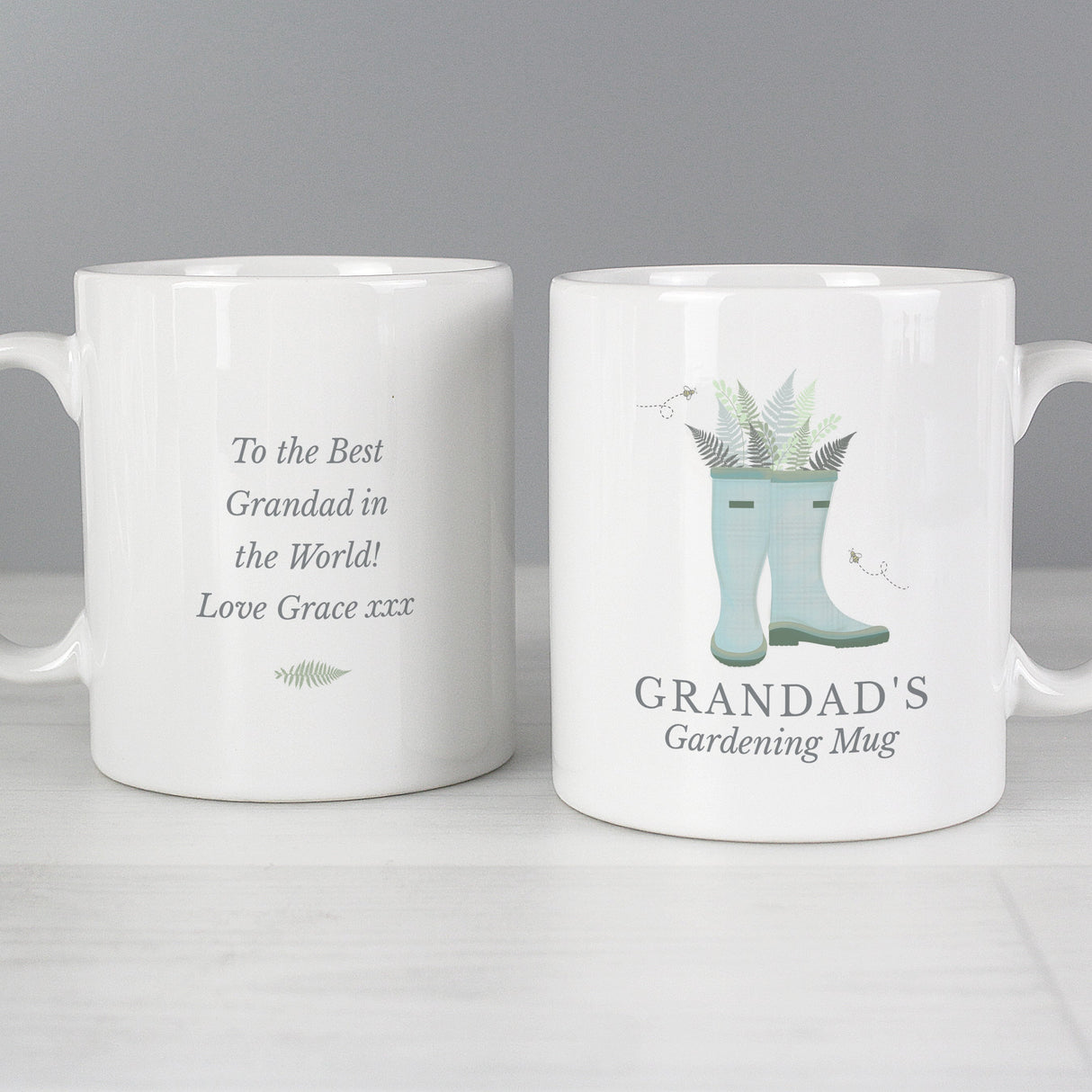 Personalised Blue Wellies Mug - Shop Mugs At Gift Moments - 1
