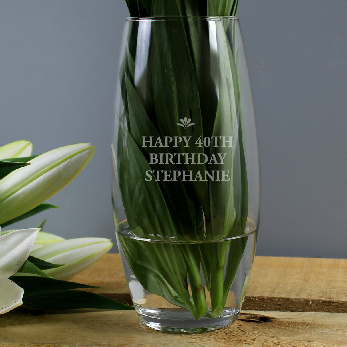 Personalised Bold Font Bullet Vase - Shop Vases At Gift Moments - 3