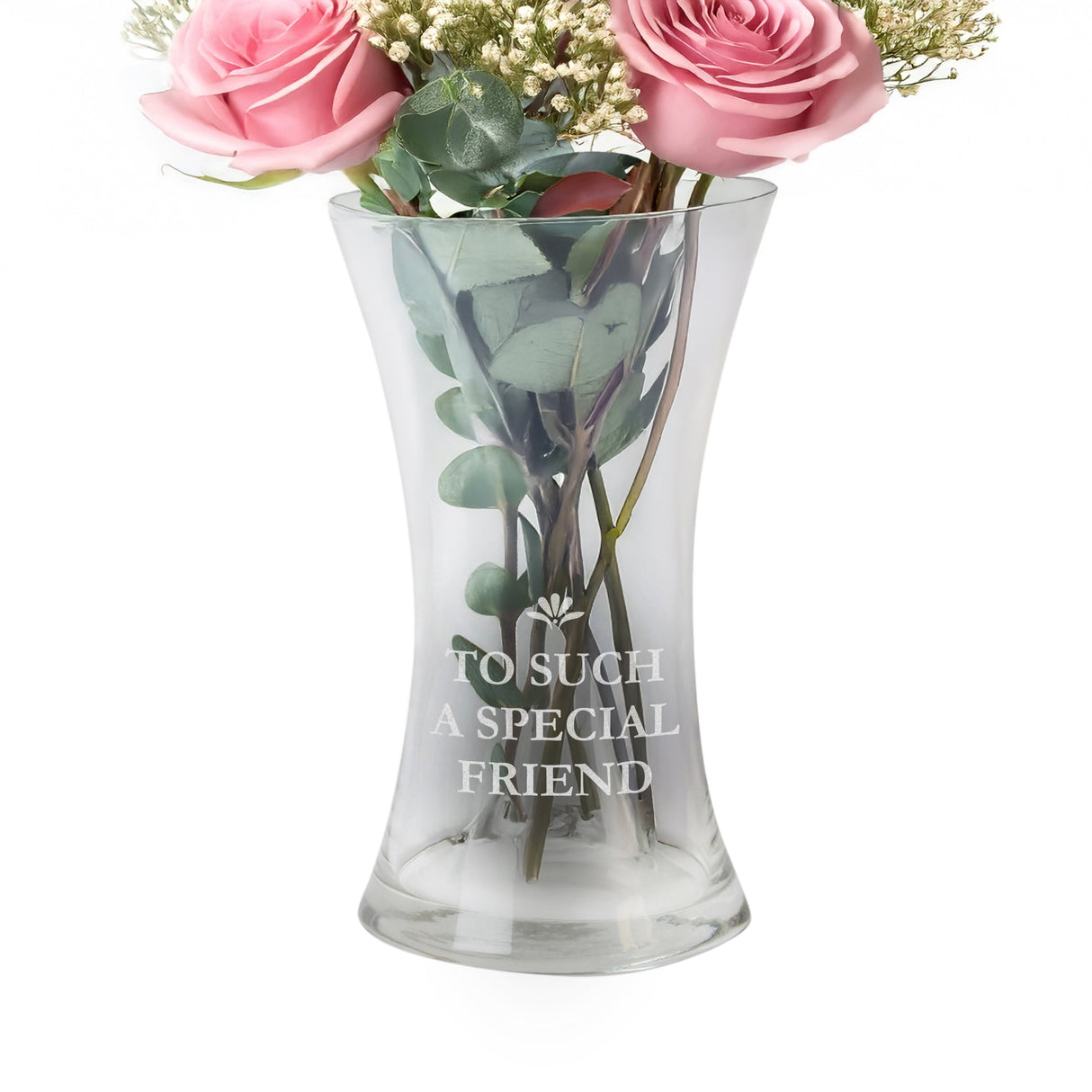 Personalised Bold Font Glass Vase: 4 - Vases By Gift Moments