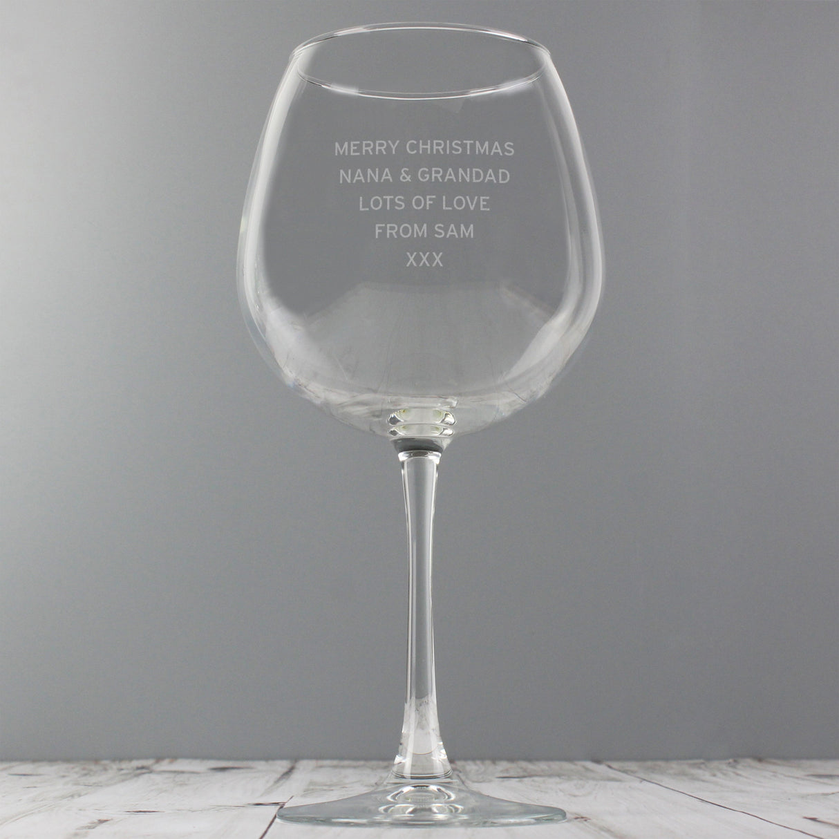 Personalised Bold Statement Bottle of Wine Glass: 5 - Wine Glasses By Gift Moments