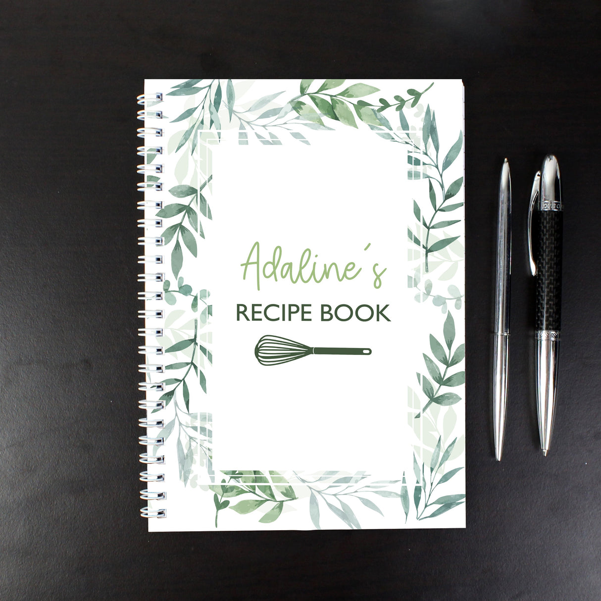 Personalised Botanical A5 Recipe Book Journal: 5 - Notebooks By Gift Moments