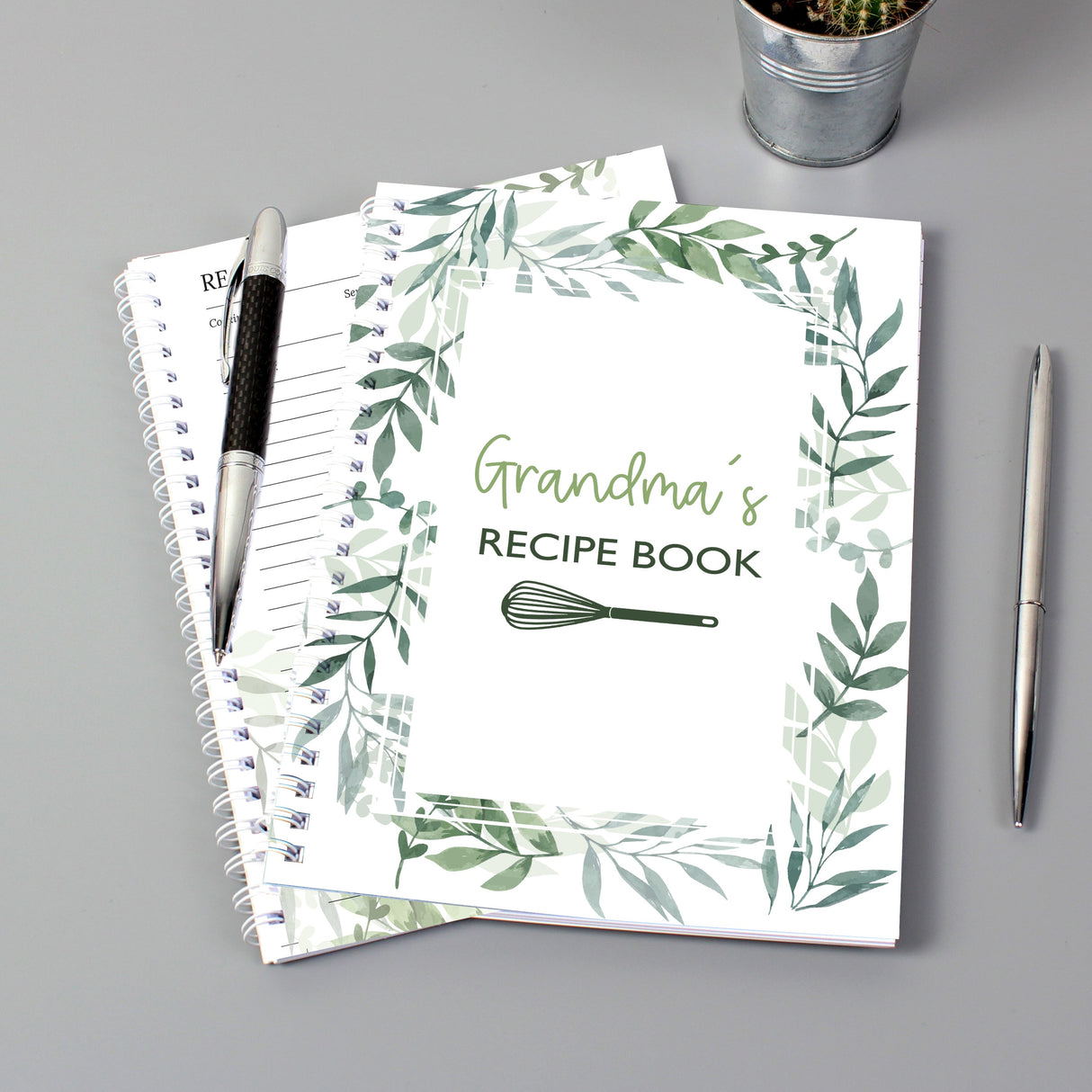 Personalised Botanical A5 Recipe Book Journal: 3 - Notebooks By Gift Moments