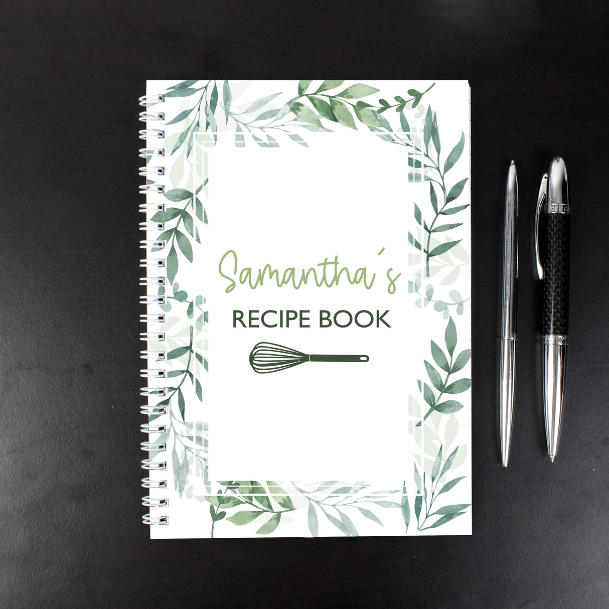 Personalised Botanical A5 Recipe Book Journal: 1 - Notebooks By Gift Moments