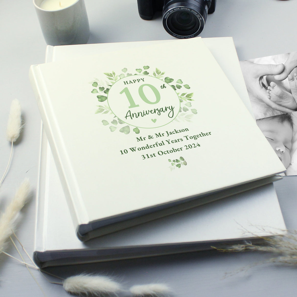 Personalised Botanical Anniversary Photo Album - Shop Photo Albums At Gift Moments - 4