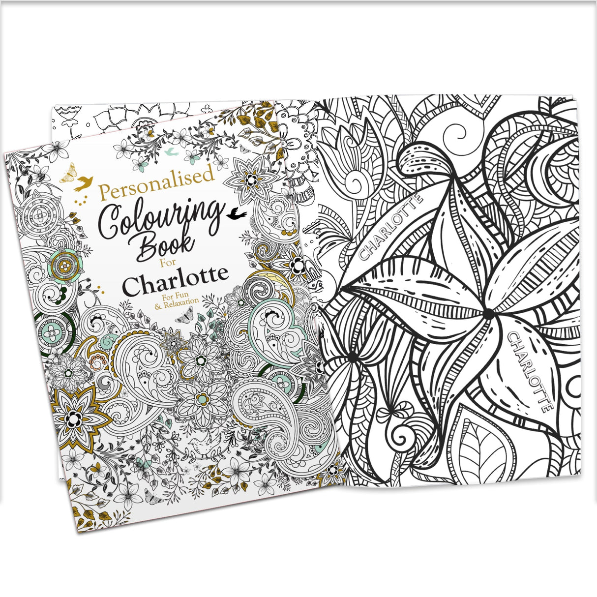 Personalised Botanical Colouring Book: 5 - Books By Gift Moments