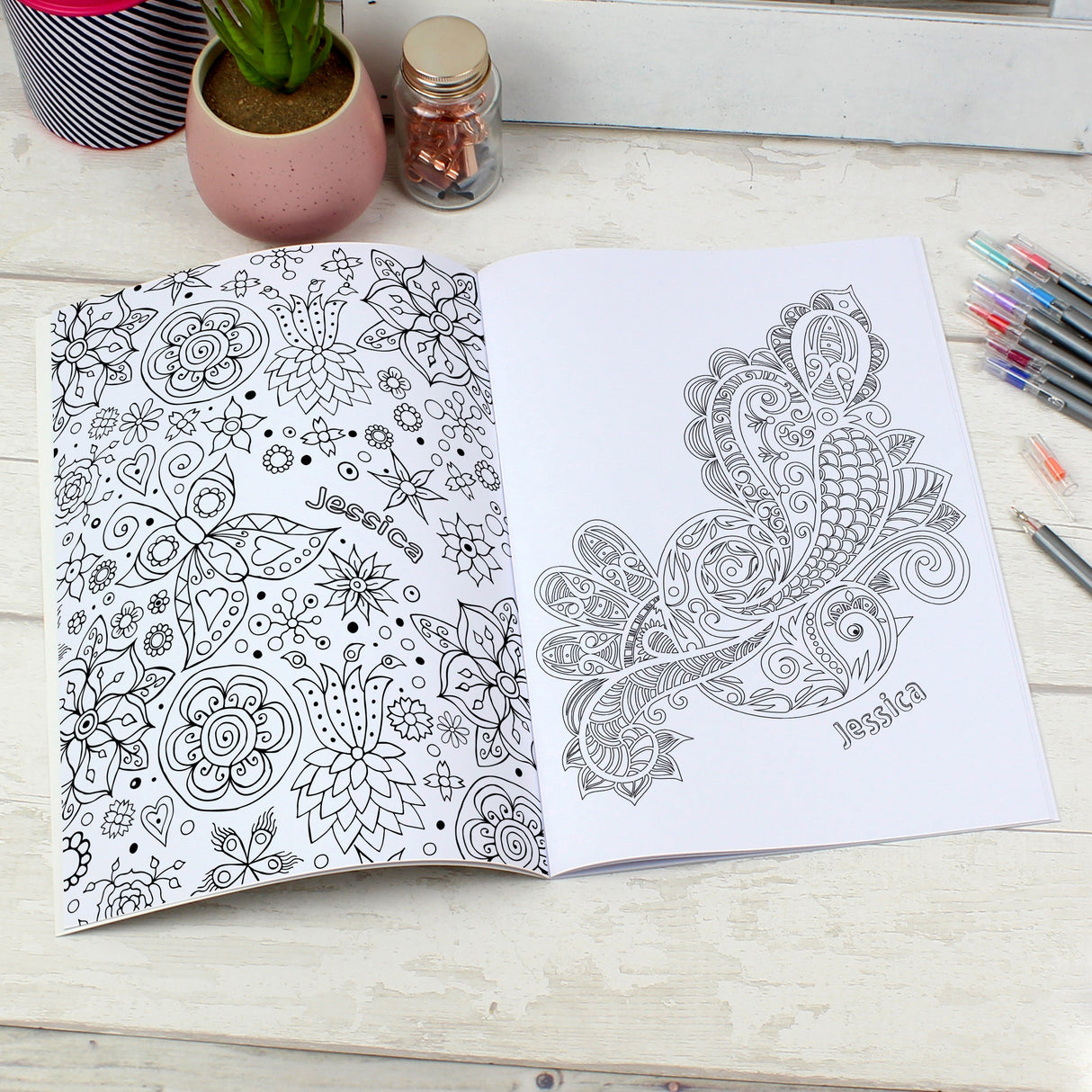 Personalised Botanical Colouring Book: 4 - Books By Gift Moments