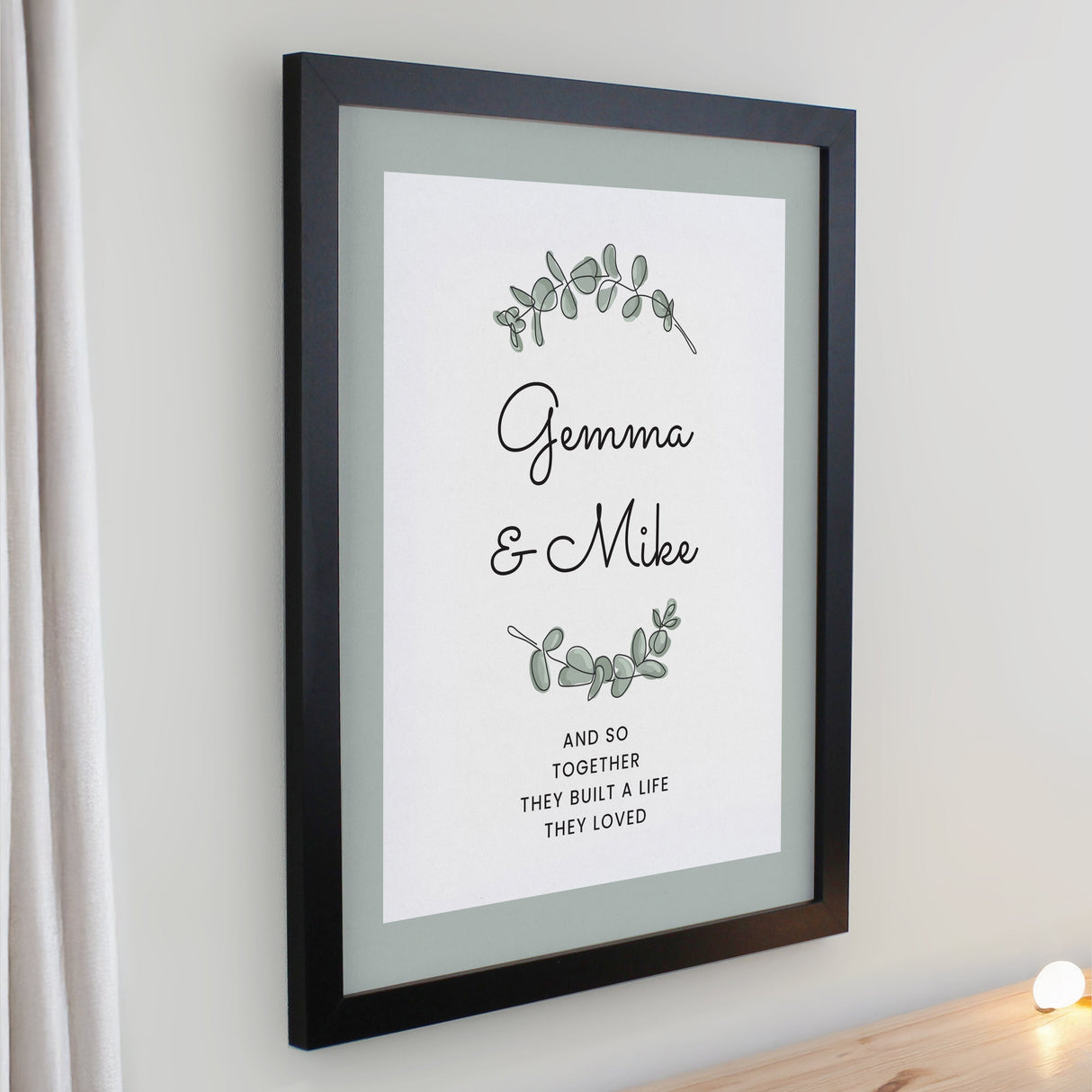 Personalised Botanical Framed Prints: 5 - Framed Prints By Gift Moments