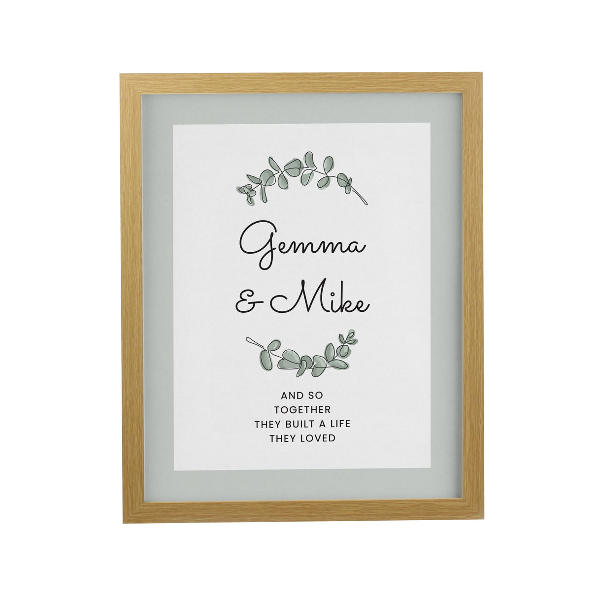 Personalised Botanical Framed Prints: 7 - Framed Prints By Gift Moments