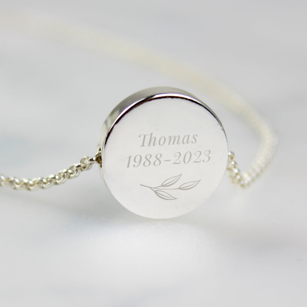Personalised Botanical Memorial Photo Upload Necklace and Box: 6 - Necklaces By Gift Moments