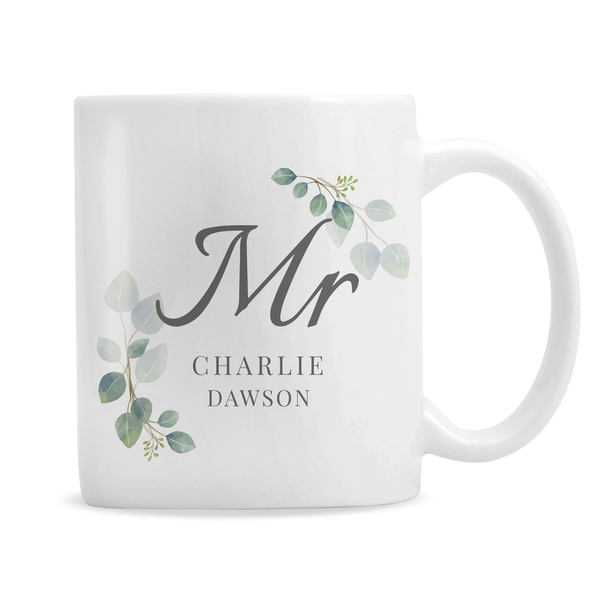 Personalised Botanical Mr Mug: 5 - Mugs By Gift Moments