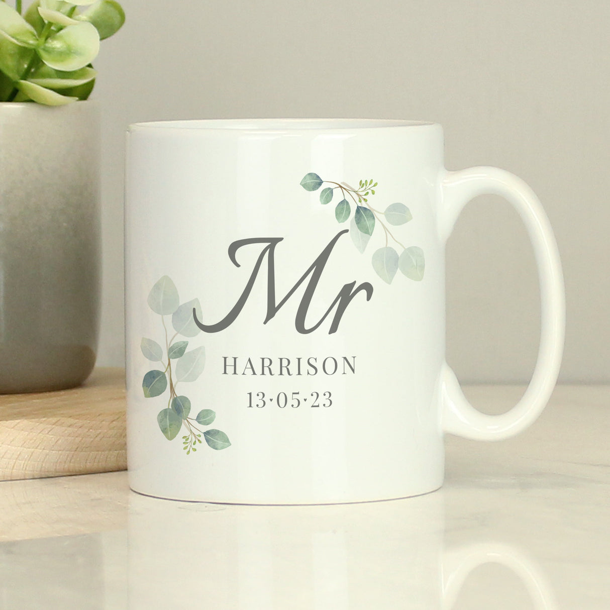 Personalised Botanical Mr Mug: 1 - Mugs By Gift Moments