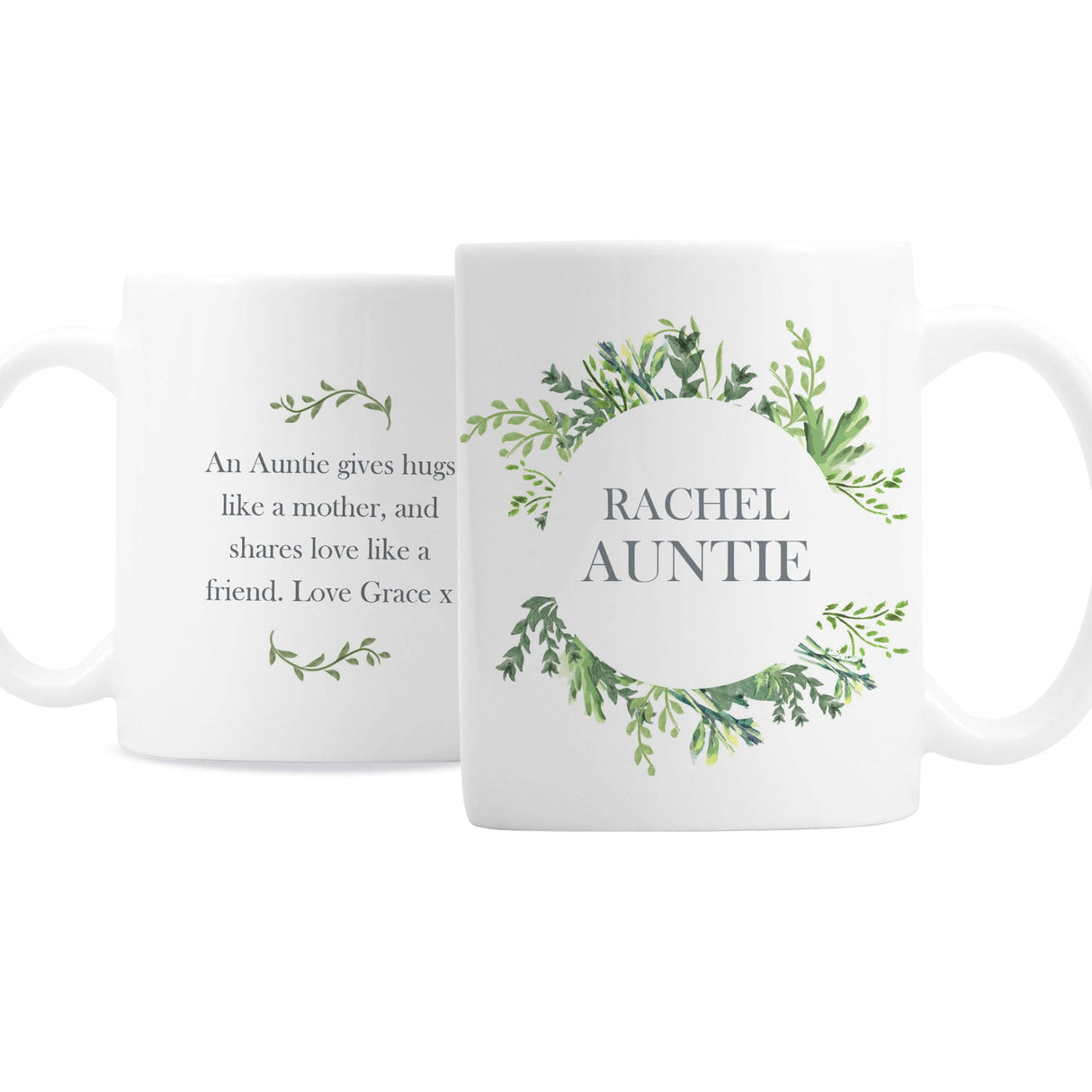Personalised Botanical Mug: 2 - Mugs By Gift Moments