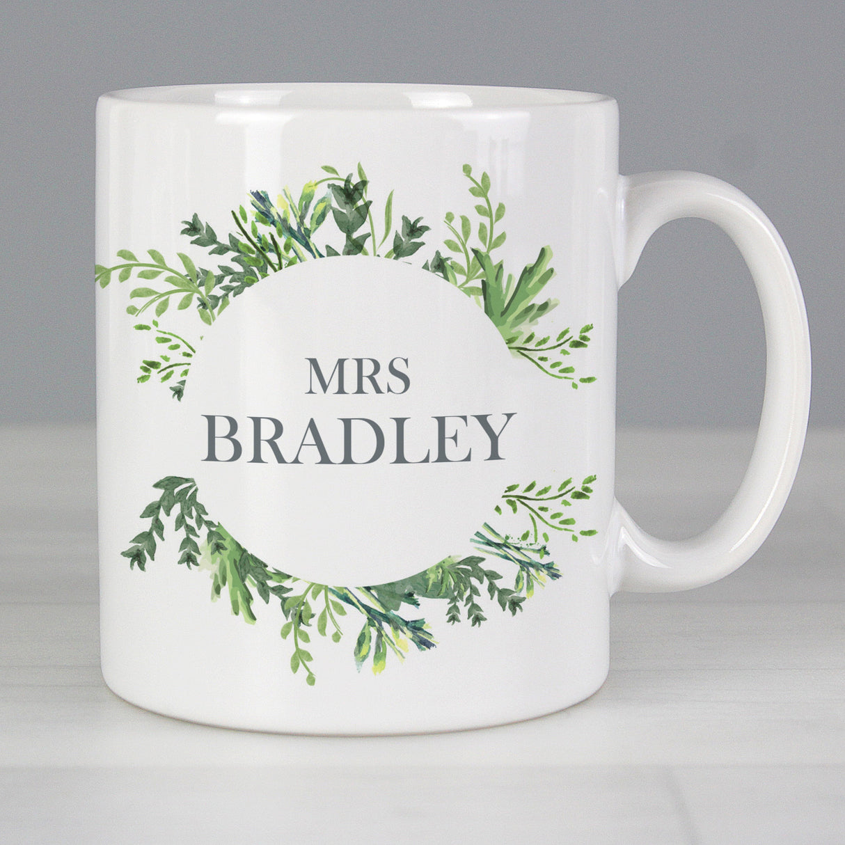 Personalised Botanical Mug: 7 - Mugs By Gift Moments