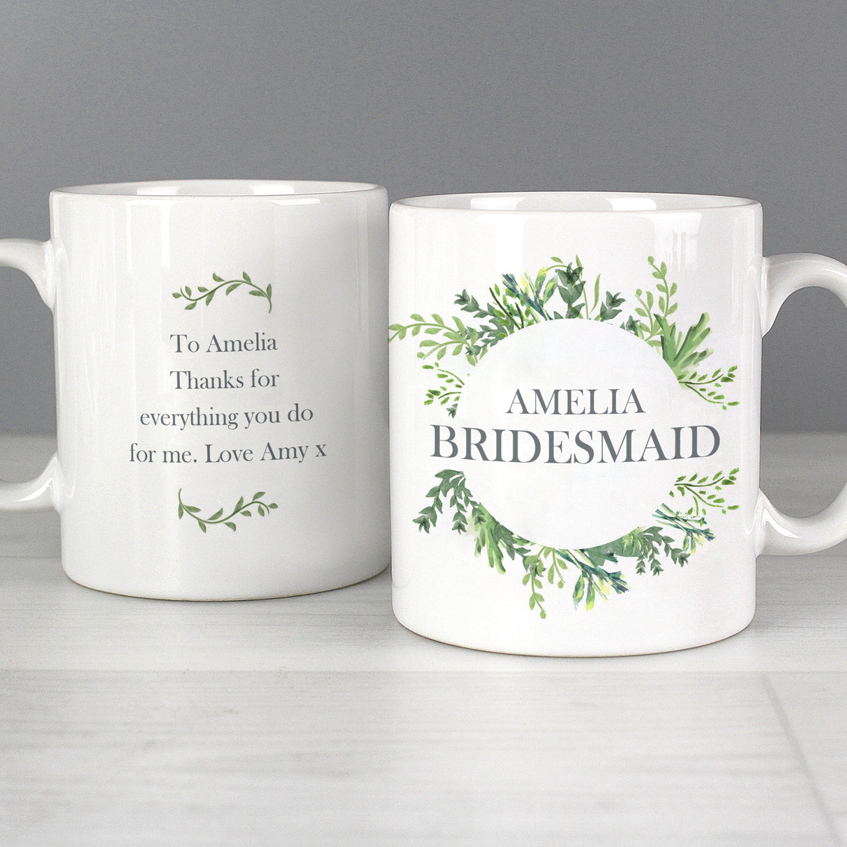 Personalised Botanical Mug: 3 - Mugs By Gift Moments
