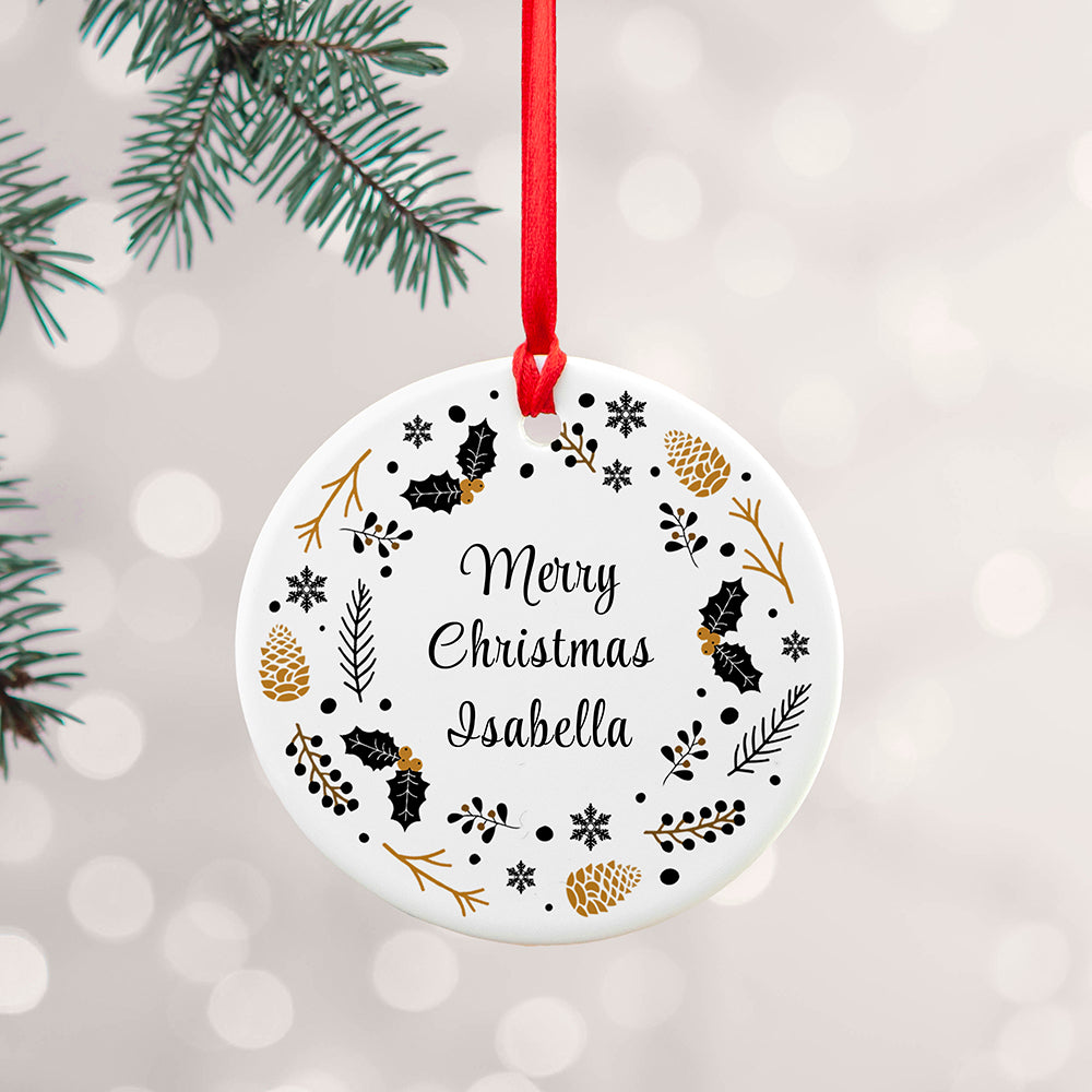 Personalised Botanical Nordic Ornament - Shop Christmas Decorations At Gift Moments - 2