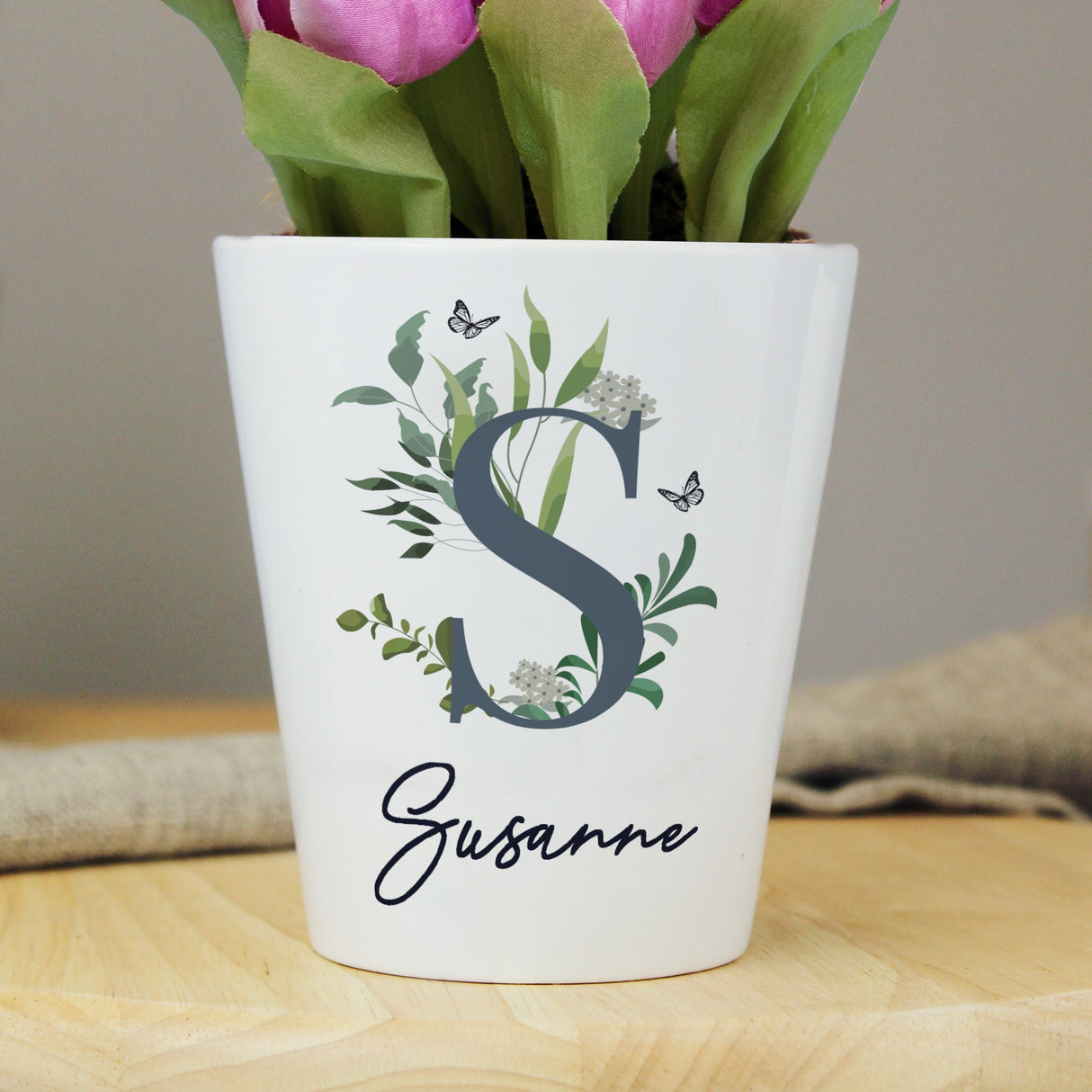 Personalised Botanical Plant Pot: 3 - Pots & Planters By Gift Moments