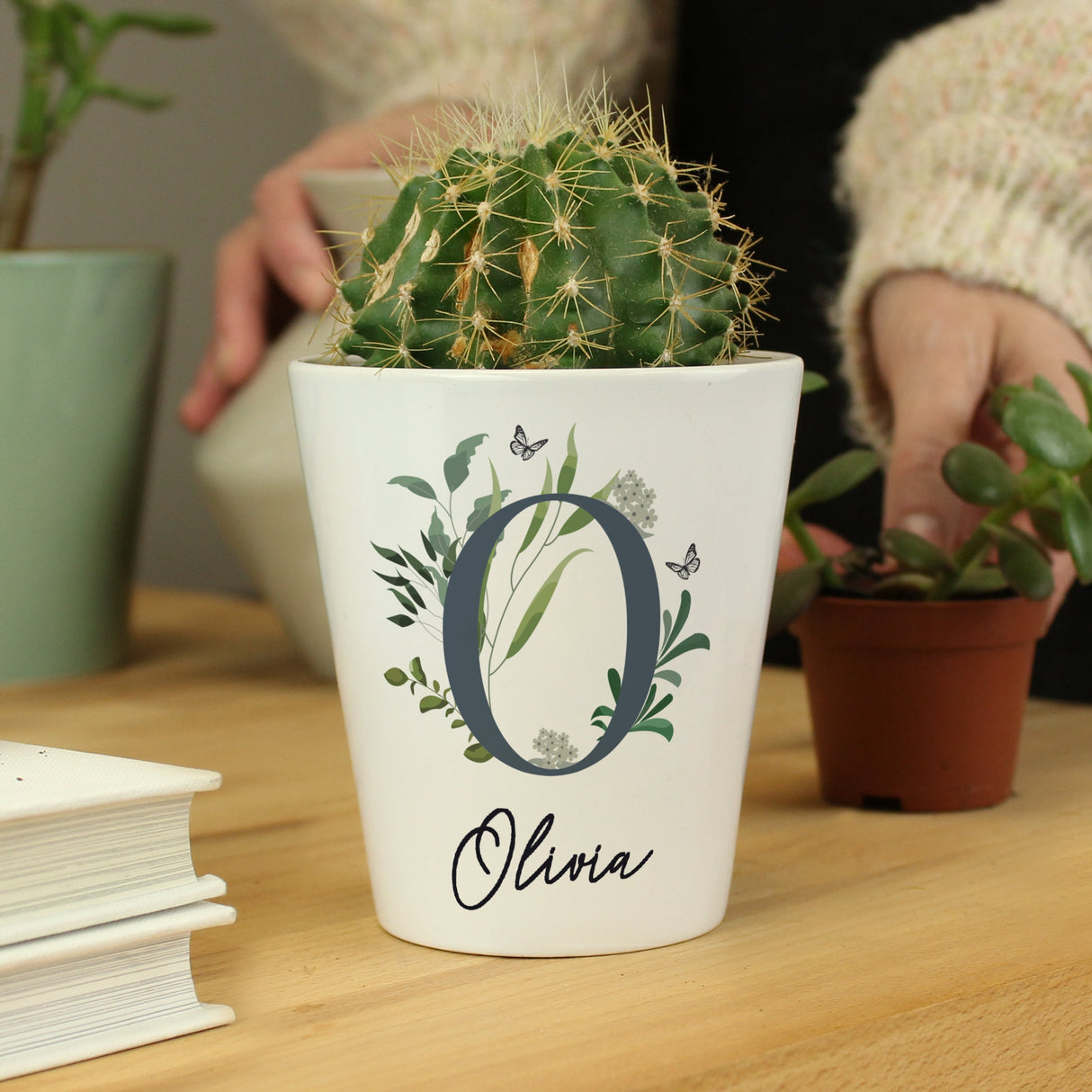 Personalised Botanical Plant Pot: 2 - Pots & Planters By Gift Moments