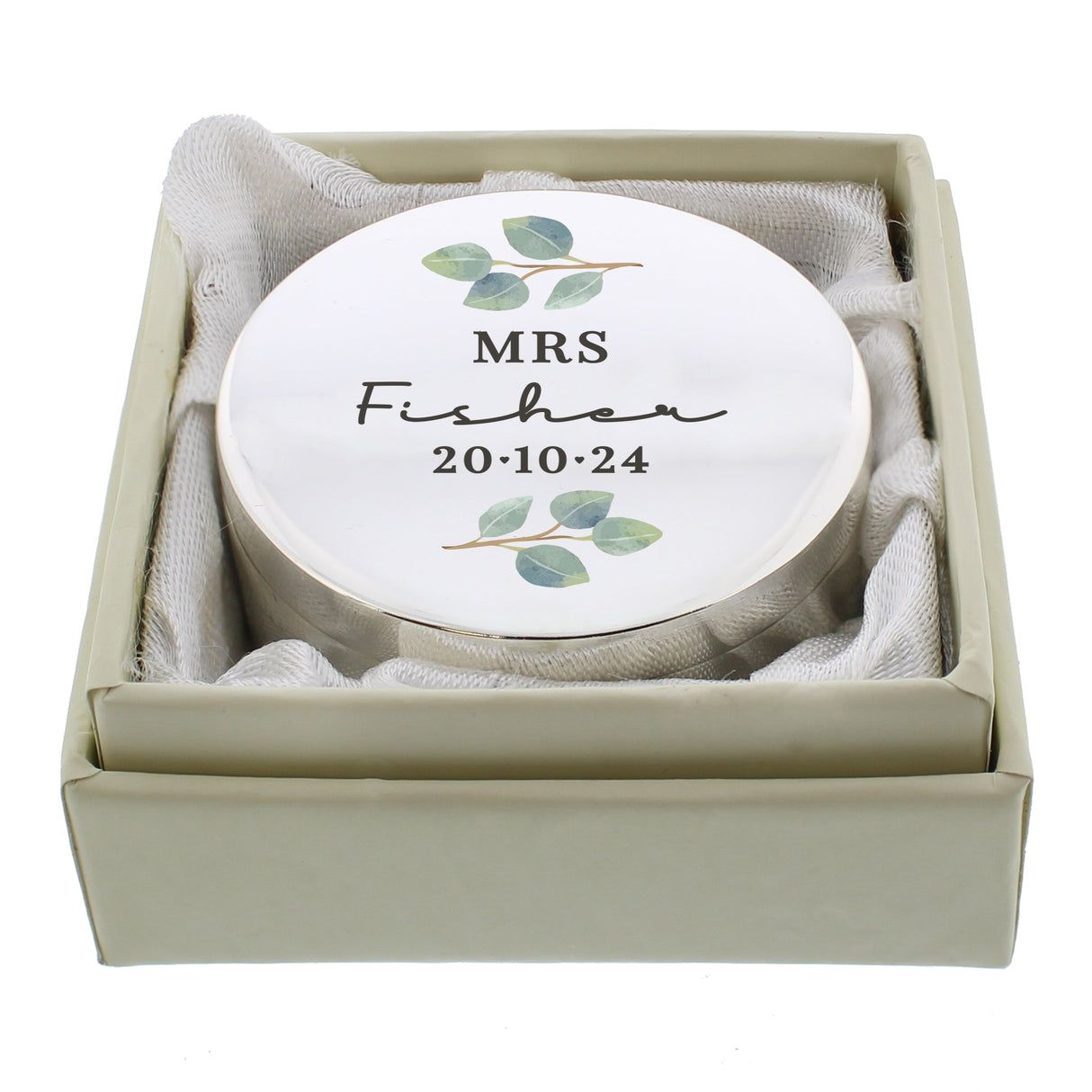 Personalised Botanical Ring Box: 6 - Trinket Boxes By Gift Moments