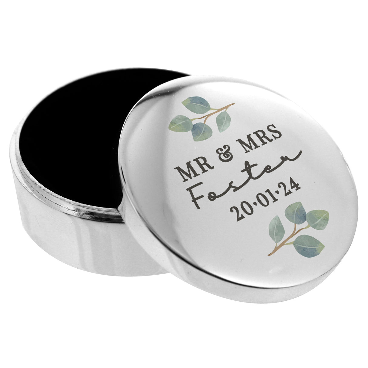 Personalised Botanical Ring Box: 5 - Trinket Boxes By Gift Moments