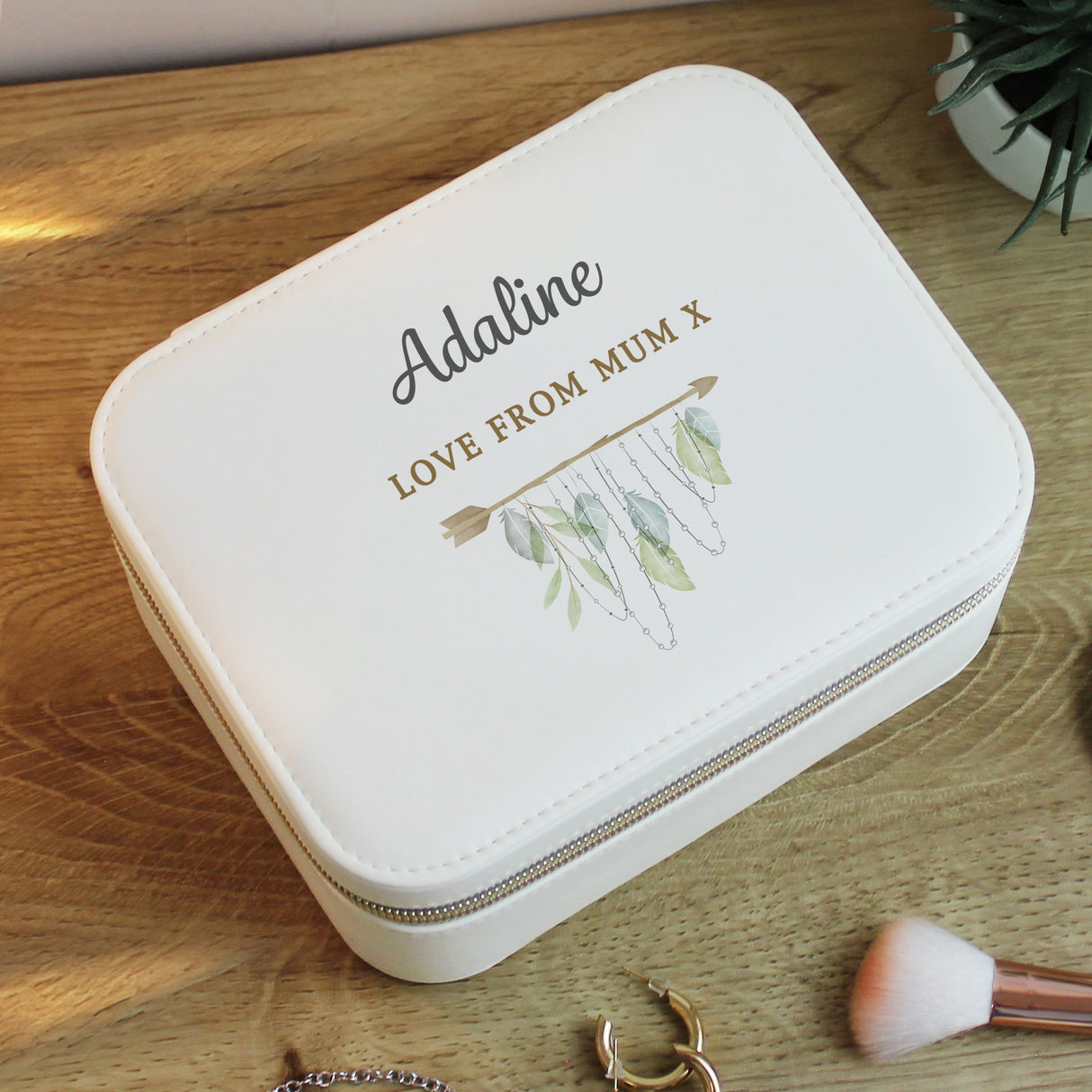 Personalised Botanical Travel Jewellery Box: 6 - Jewellery Boxes By Gift Moments